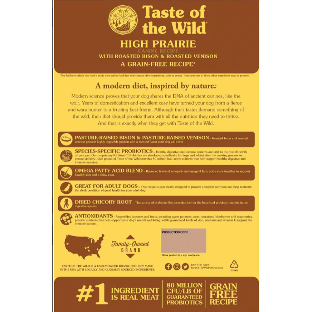 Taste of the Wild High Prairie Dry Dog Food - Image 3