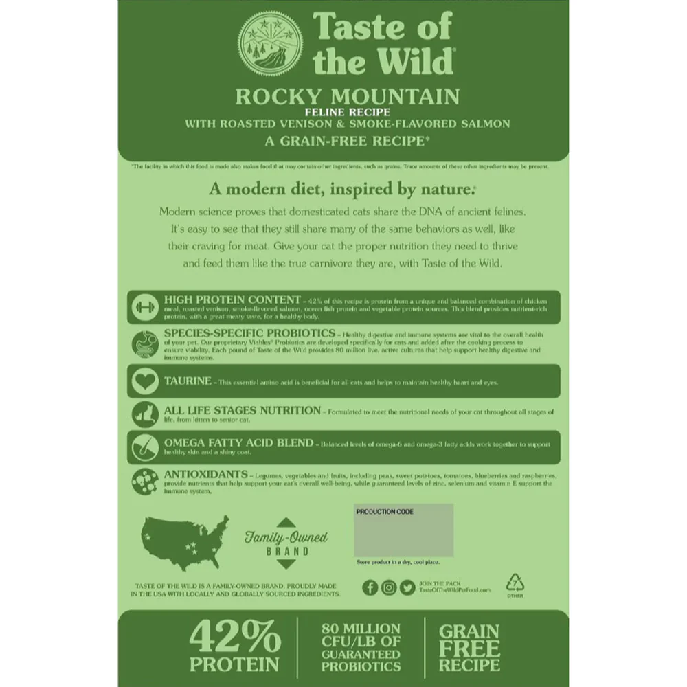 Taste of the Wild Rocky Mountain Dry Cat Food - Image 3