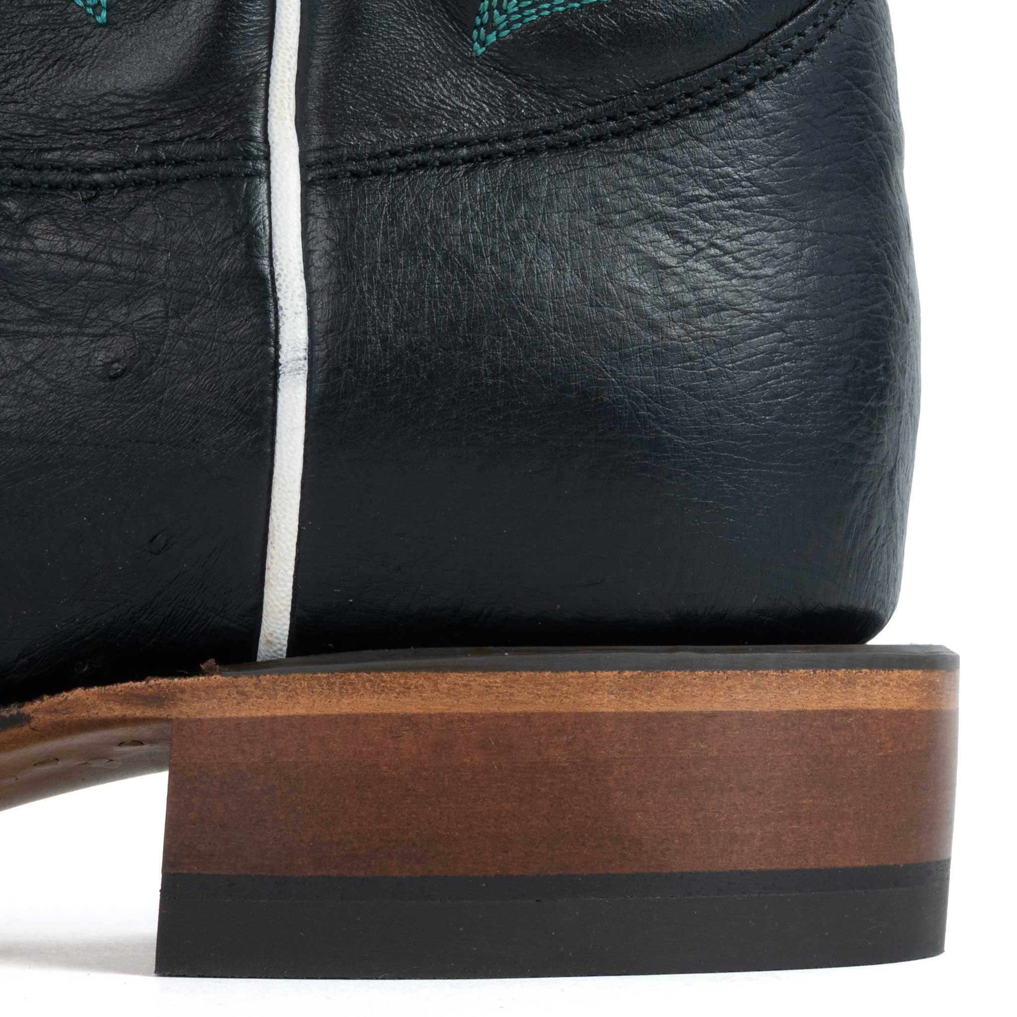 Justin Women's Tatum Black Smooth Ostrich Western Boot - Image 3