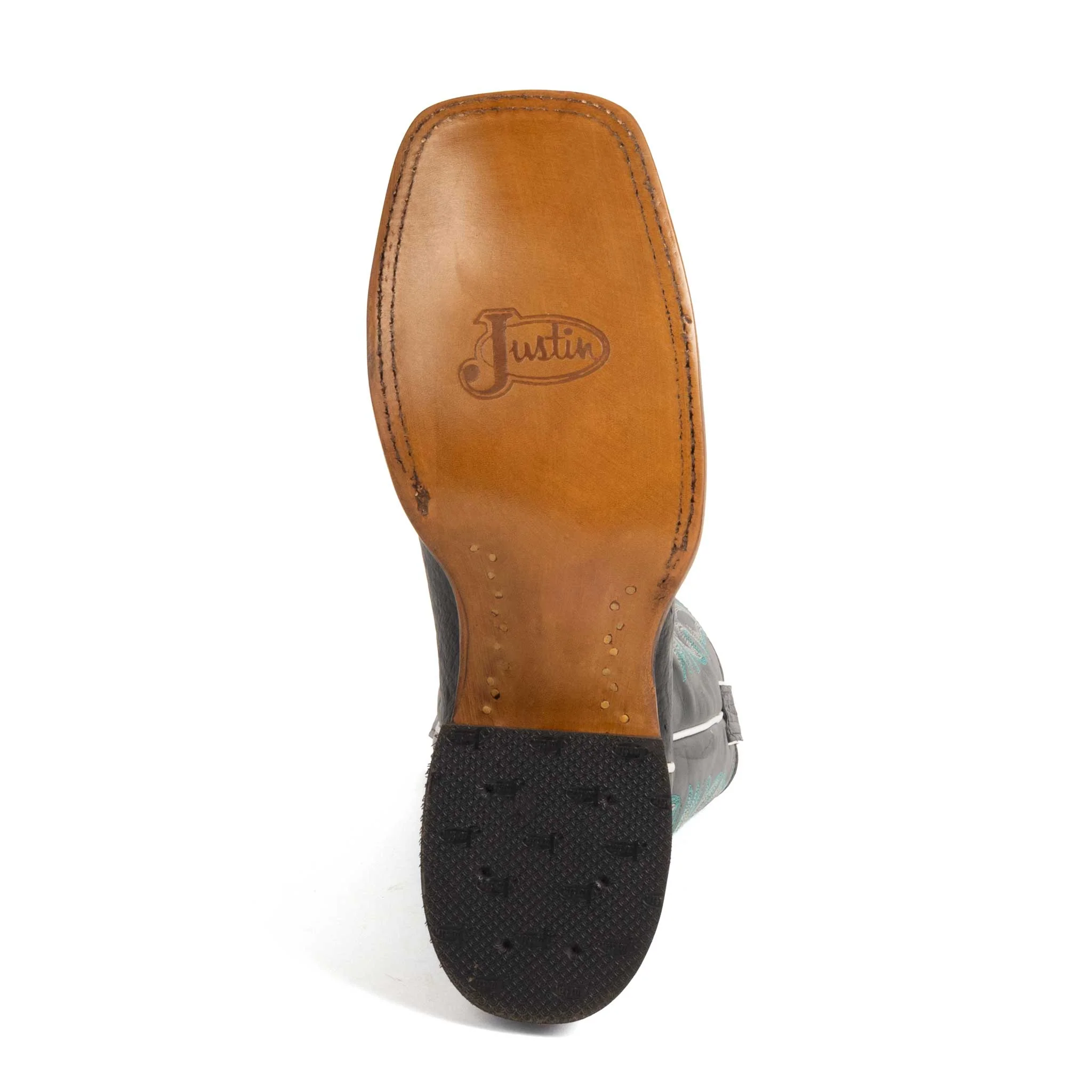 Justin Women's Tatum Black Smooth Ostrich Western Boot - Image 4