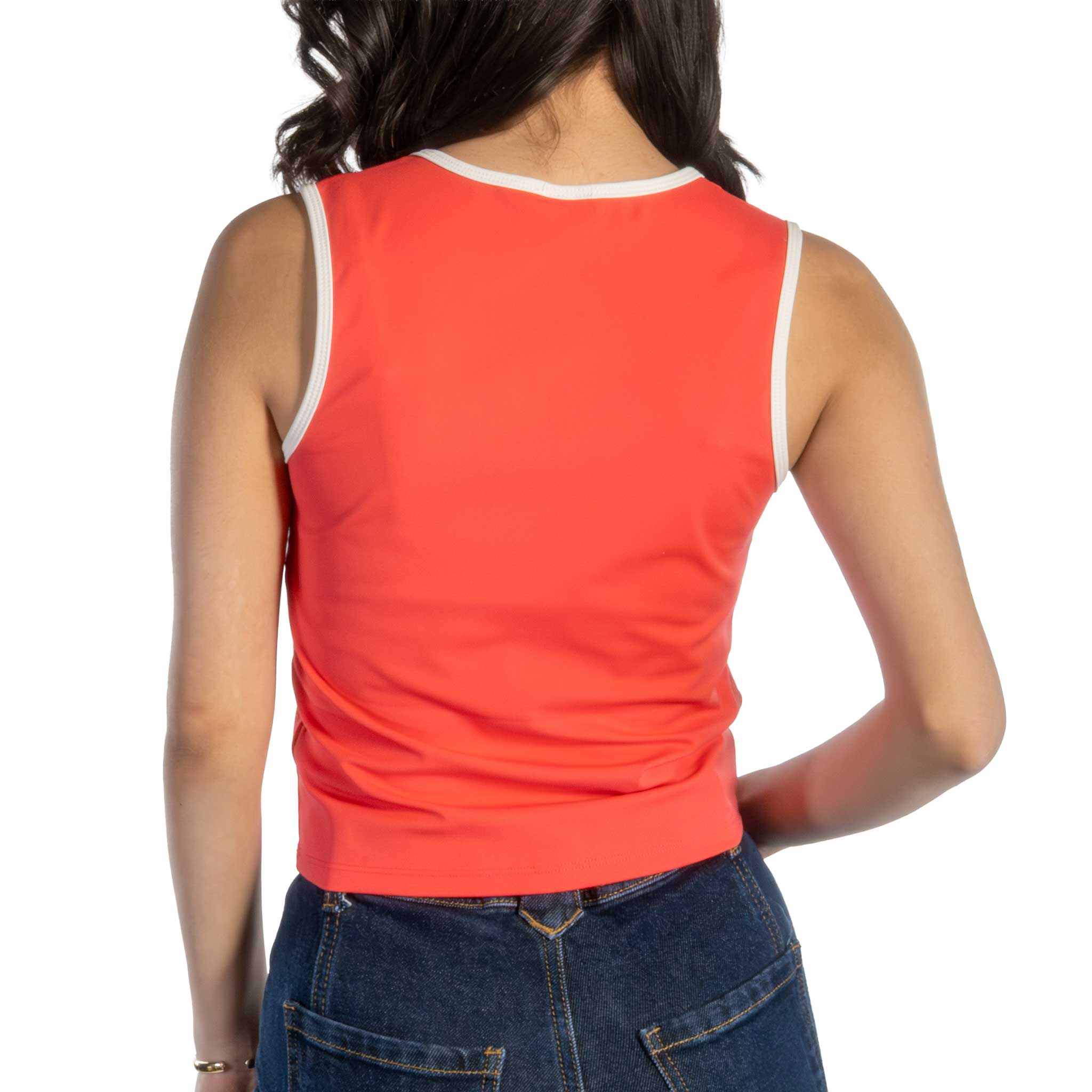 Taylor Cherry White Tank Top - Image 2