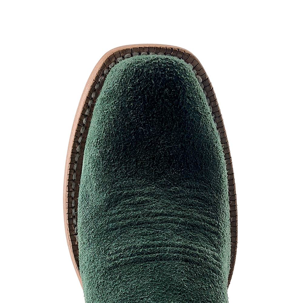 R. Watson Women's Teal Roughout Cutter Toe Boot - Image 6