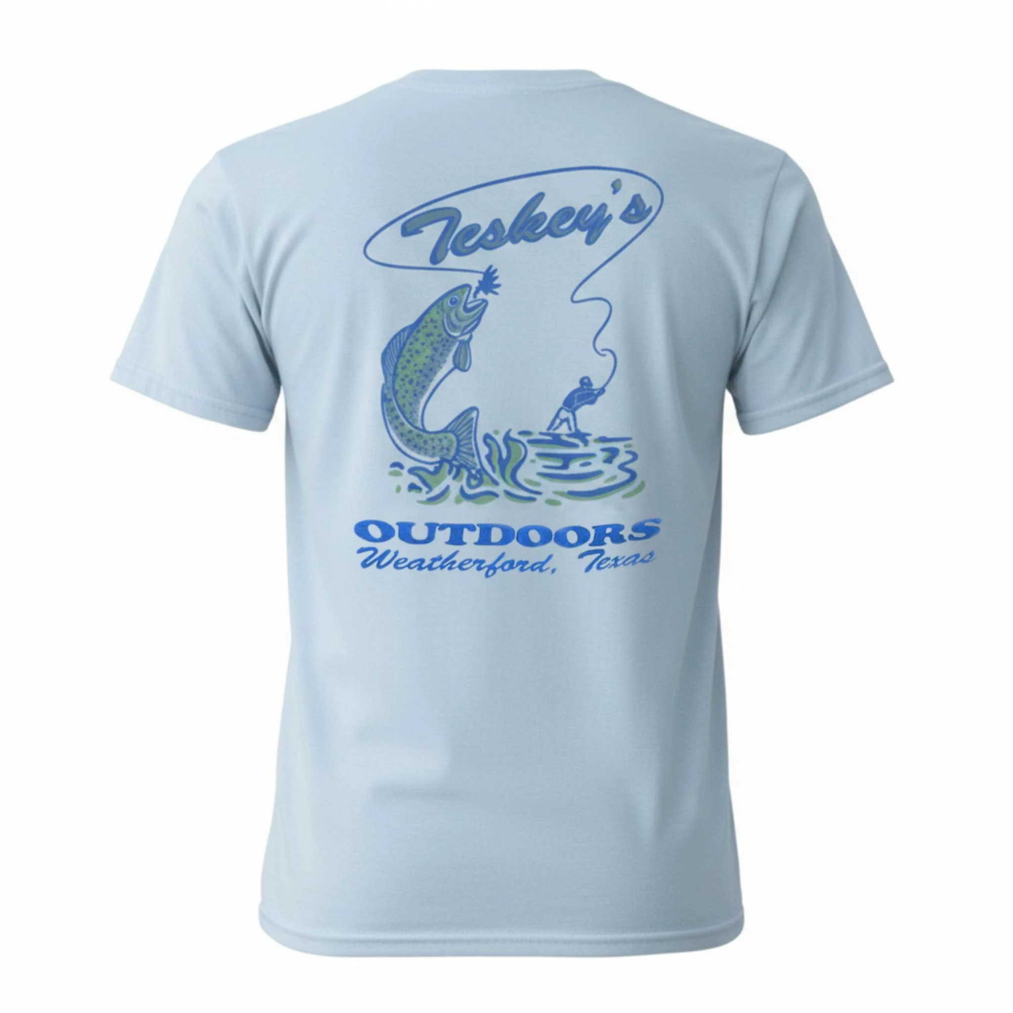 Teskey's Outdoors Fly Fishing Tee - Denim