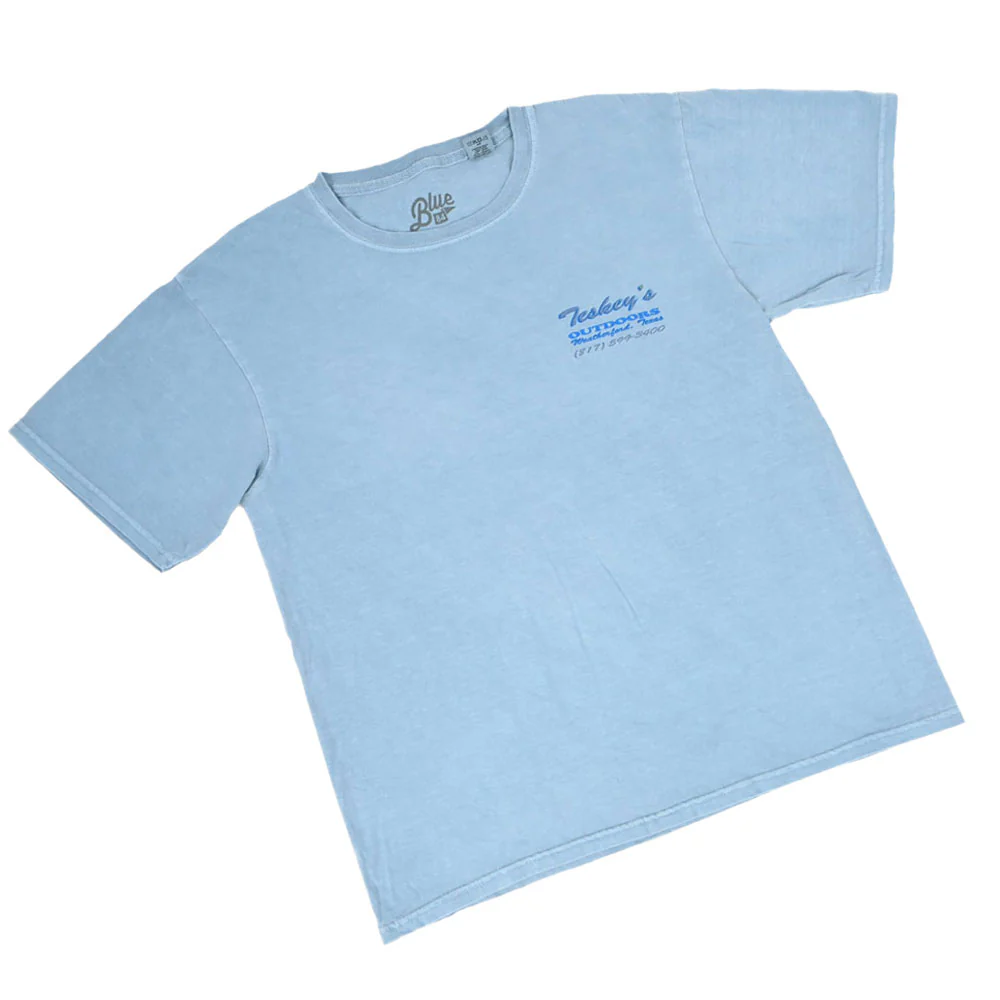 Teskey's Outdoors Fly Fishing Tee - Denim - Image 4