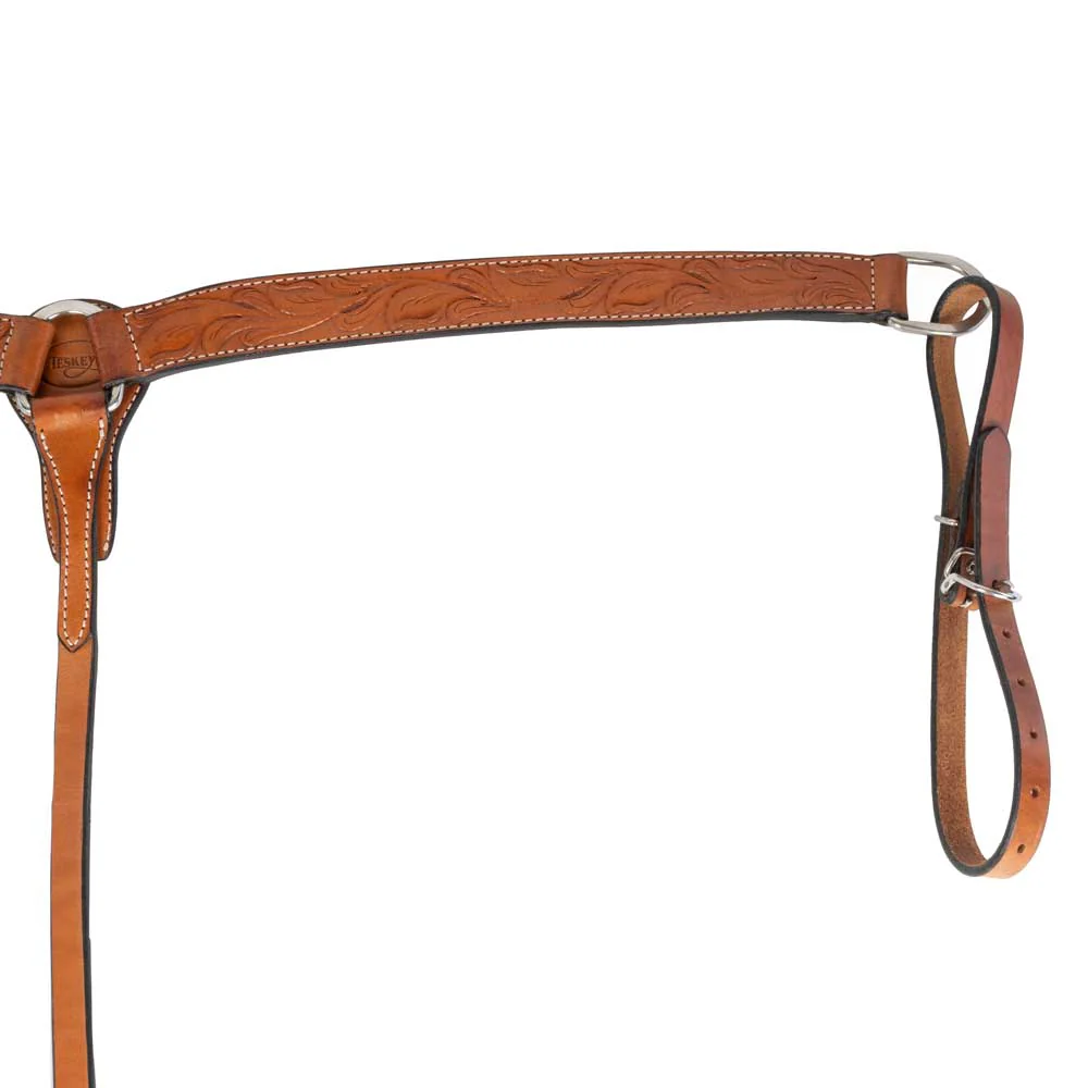 Teskey's 1-1/2" Breast Collar w/Floral Tooling