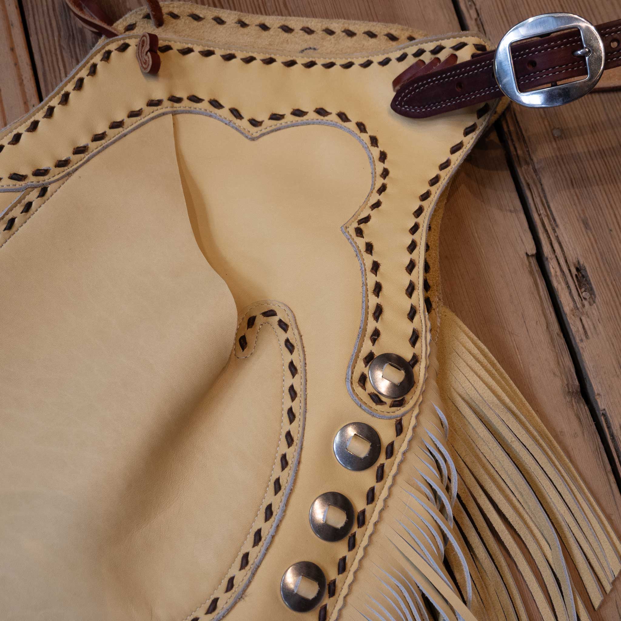 Teskey's "101" Stepthrough Cowboy Chaps w/Full Concho's - Image 2