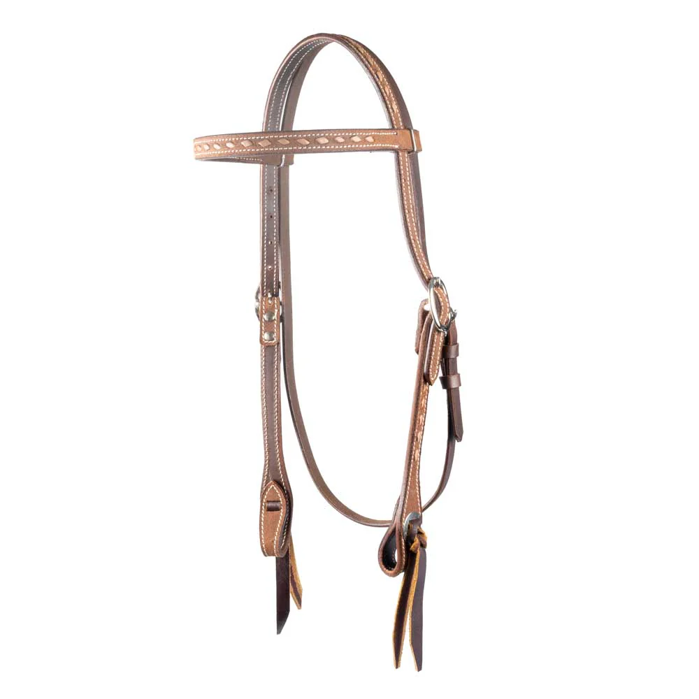 NEW Teskey's 3/4" Buckstitched Browband Headstall - Your Choice - Image 2