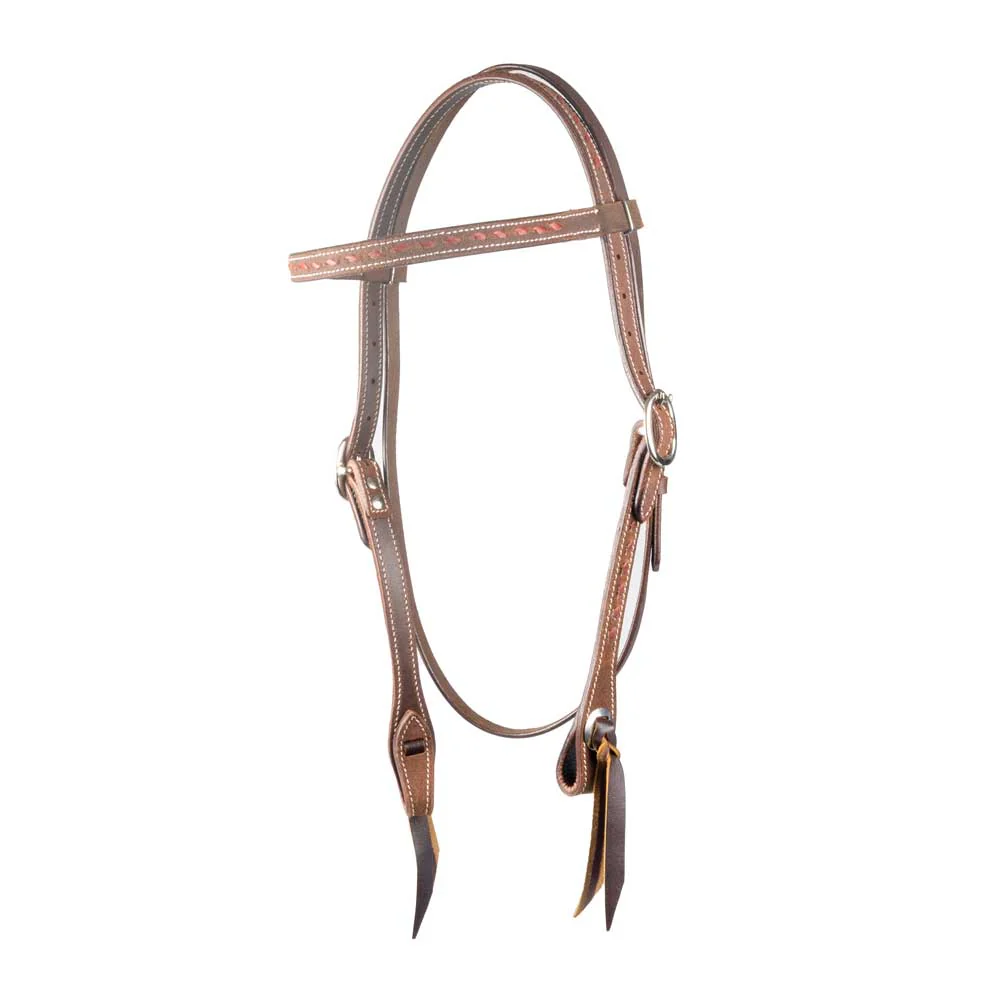 NEW Teskey's 3/4" Buckstitched Browband Headstall - Your Choice - Image 4