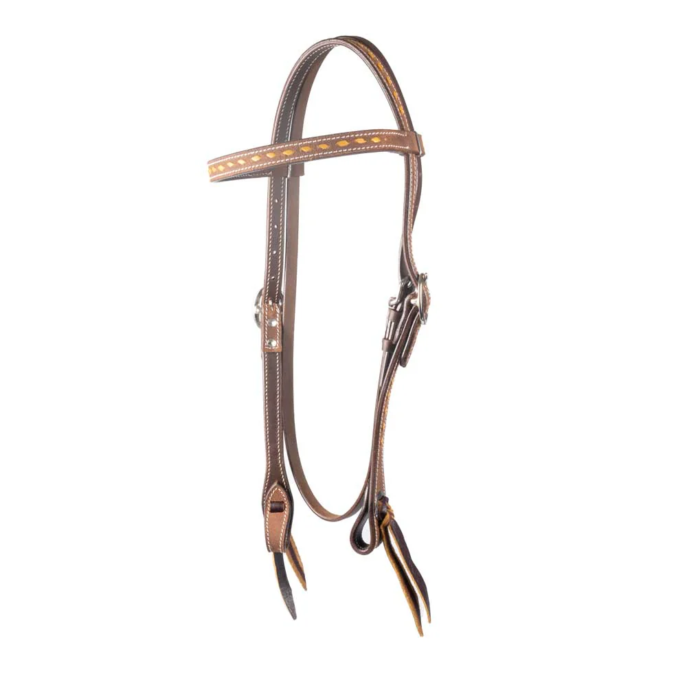 NEW Teskey's 3/4" Buckstitched Browband Headstall - Your Choice - Image 6