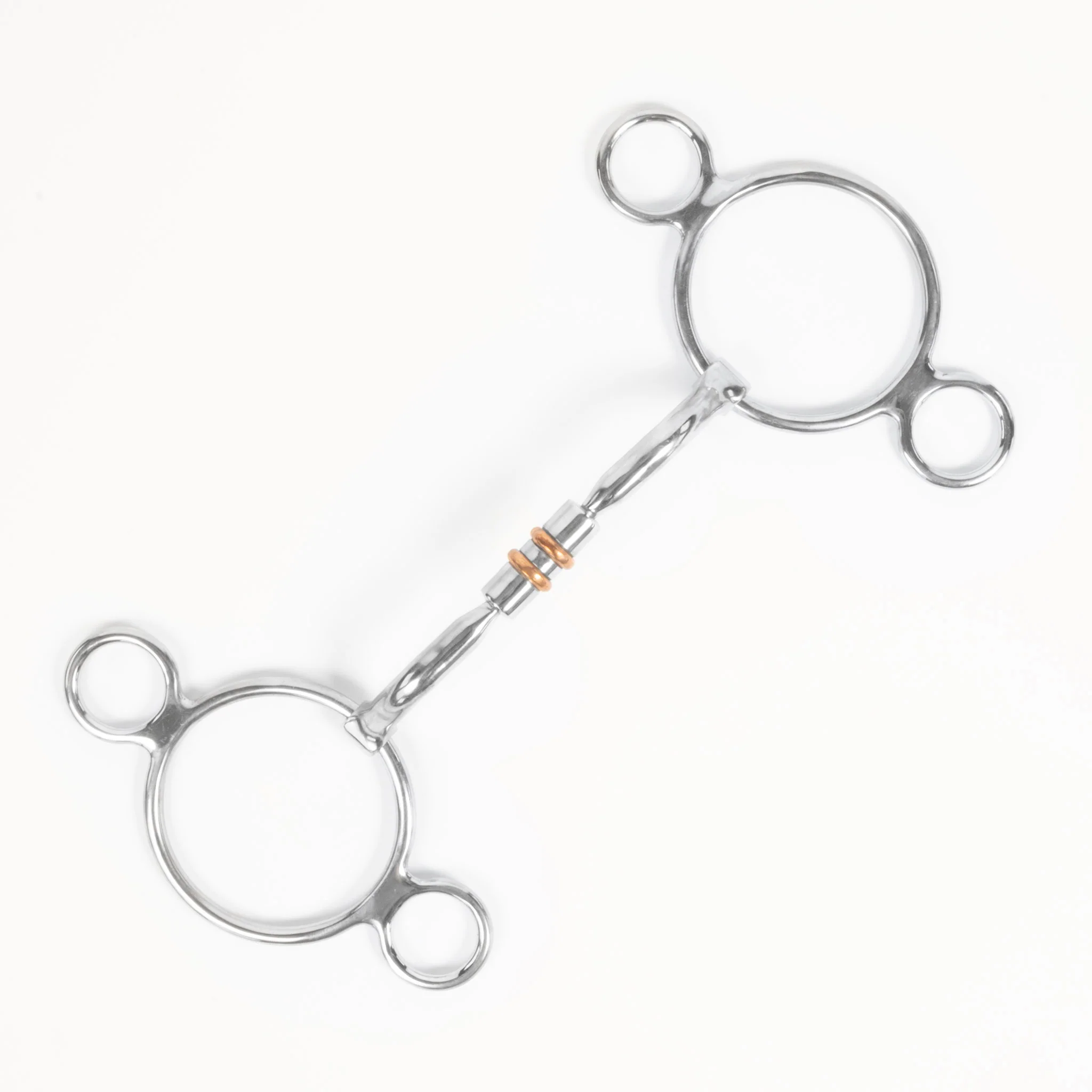 Teskey's 8 Shank Snaffle Bit w/Angled Billy Albin Mouth