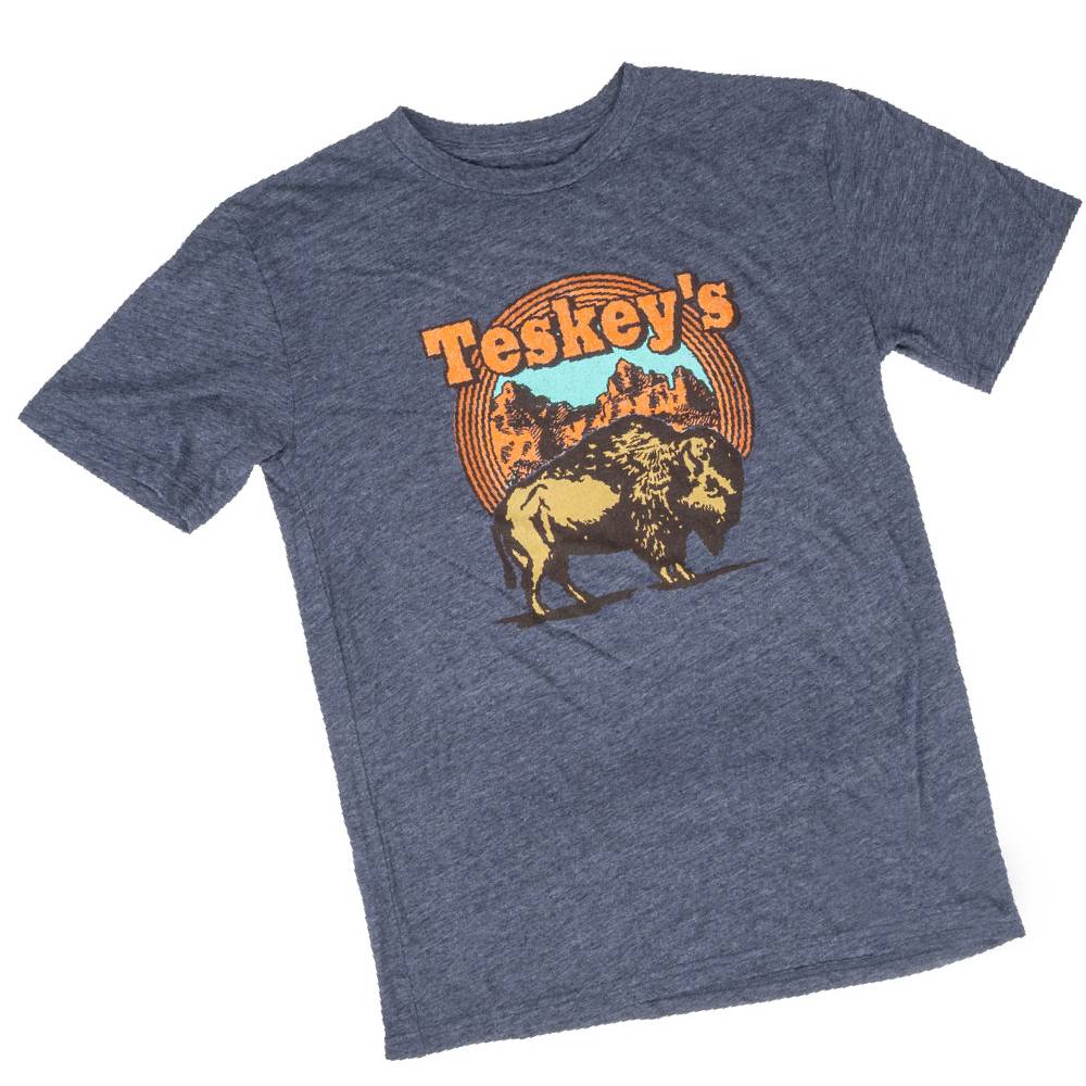 Teskey's Badlands Tee - Navy - Image 2