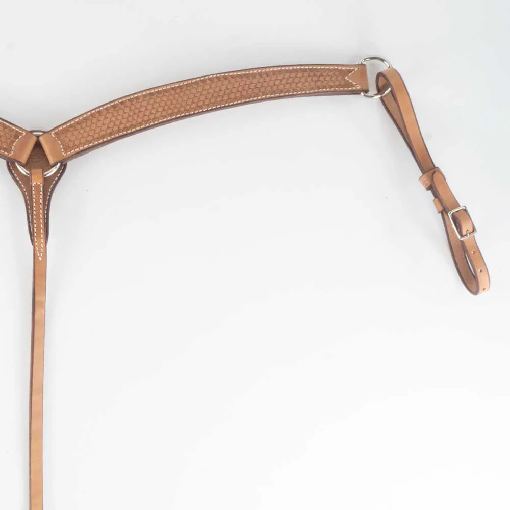 Teskey's 1-3/4" Basketweave Breast Collar w/Shell Border - Image 2