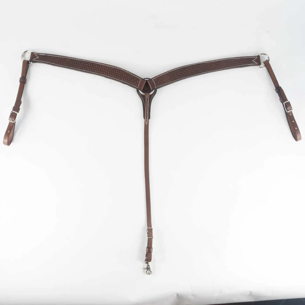Teskey's 1-3/4" Basketweave Breast Collar w/Shell Border - Image 3
