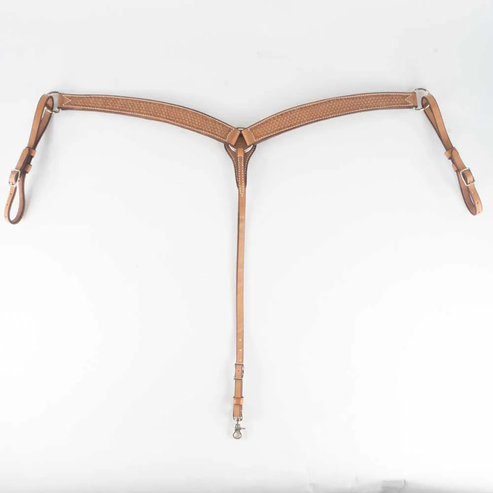 Teskey's 1-3/4" Basketweave Breast Collar w/Shell Border - Image 4