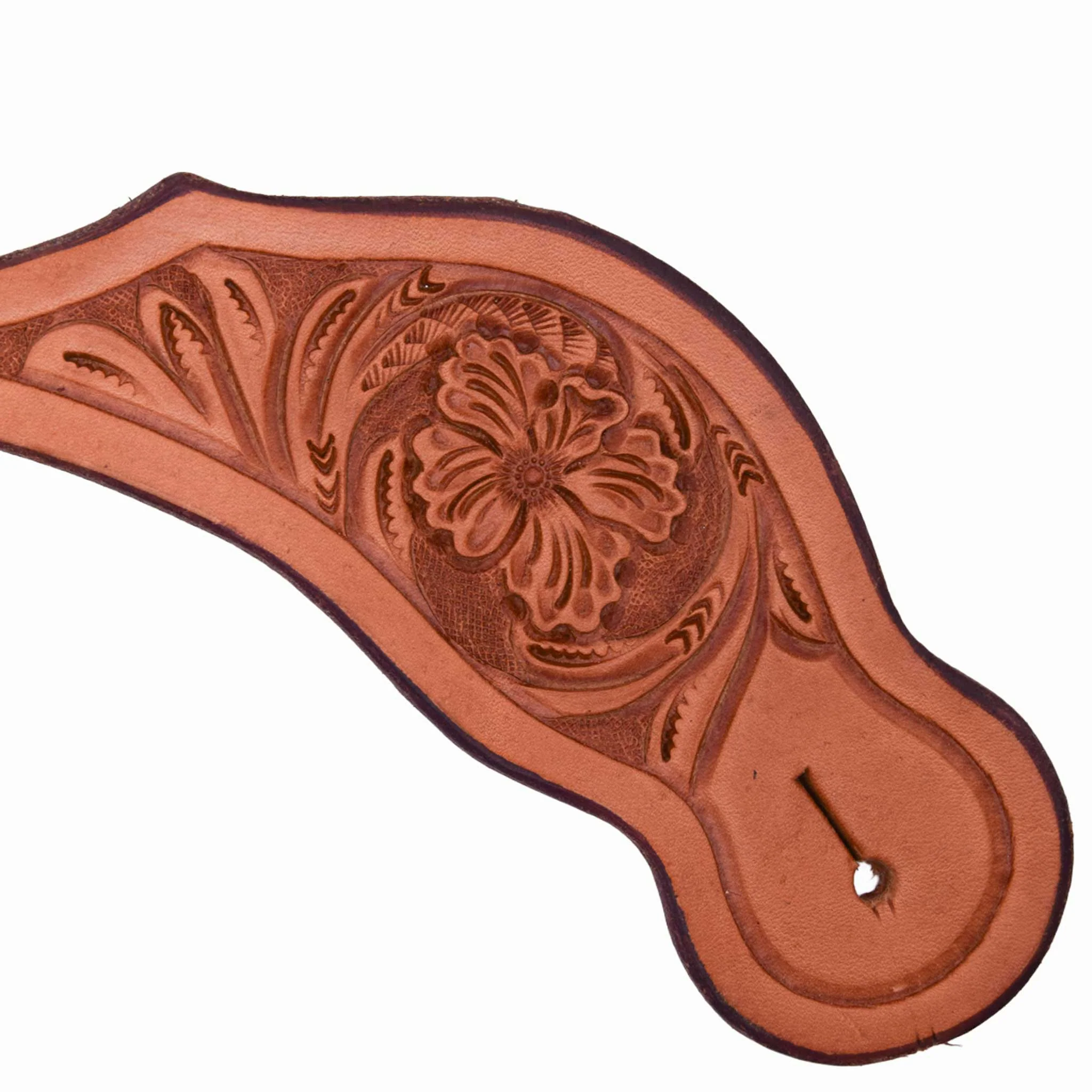 Teskey's Floral Tooled Spur Straps - Image 5