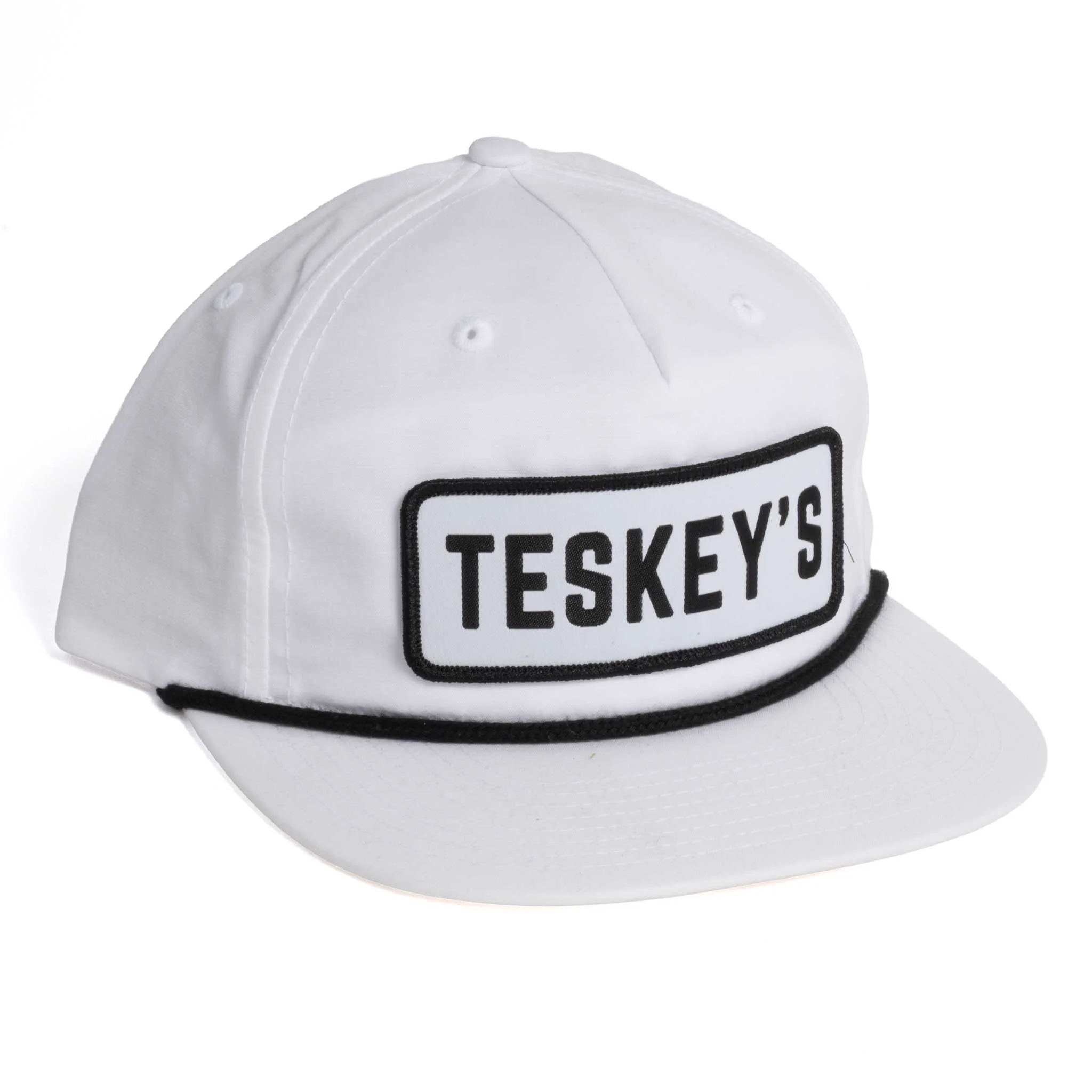 Teskey's Patch Rope Cap - White/Black