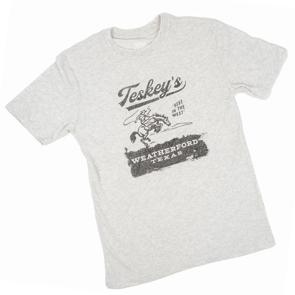 Teskey's Bronco Tee - Oatmeal - Image 2