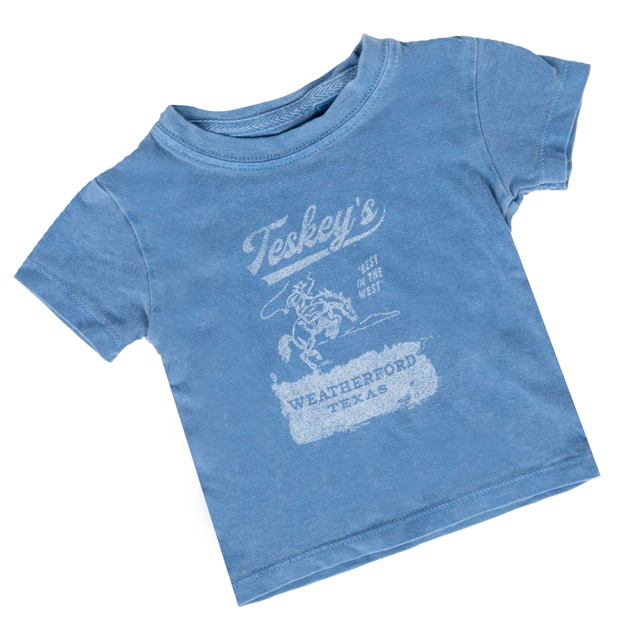 Teskey's Youth Bronco Tee - Pacific Blue - Image 2