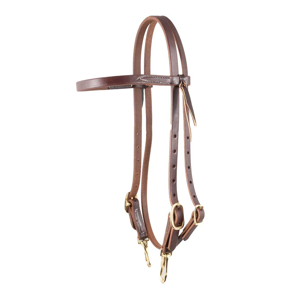 Teskey's Browband Headstall w/Snap Bit Ends - Image 2
