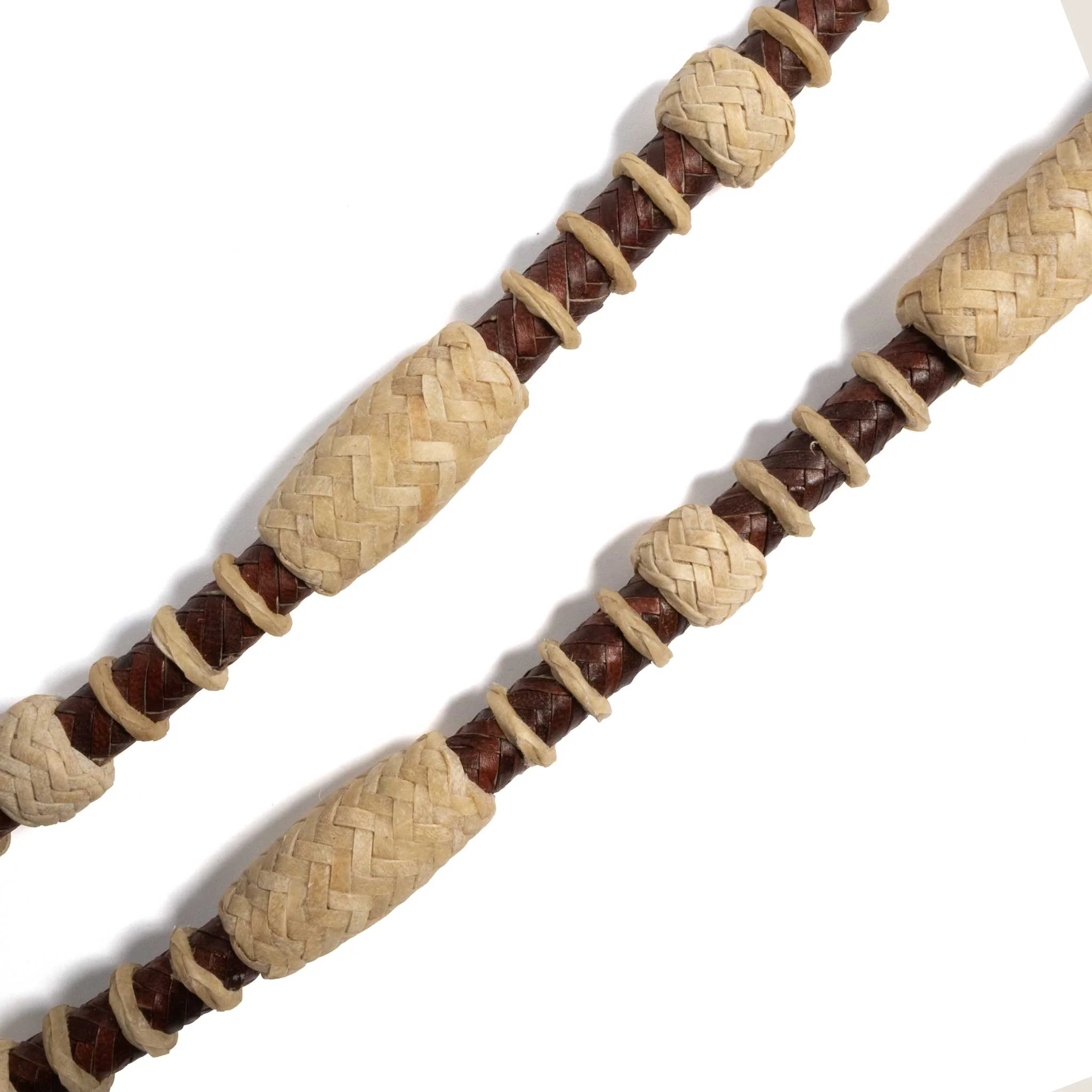 Teskey's Brown Rawhide Reins - Image 4
