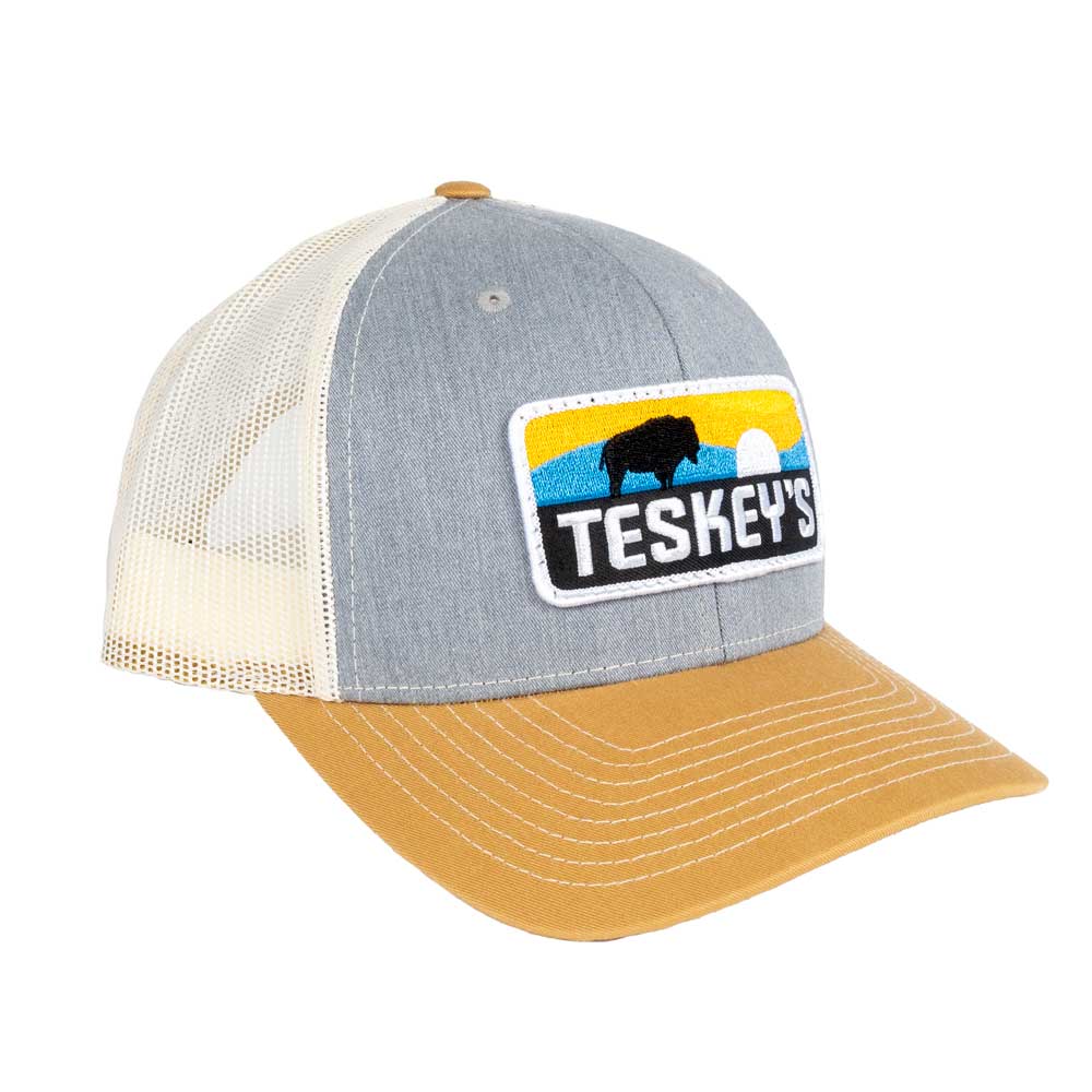 *Teskey's Buffalo Sunset Patch Cap - Grey/Yellow - FINAL SALE