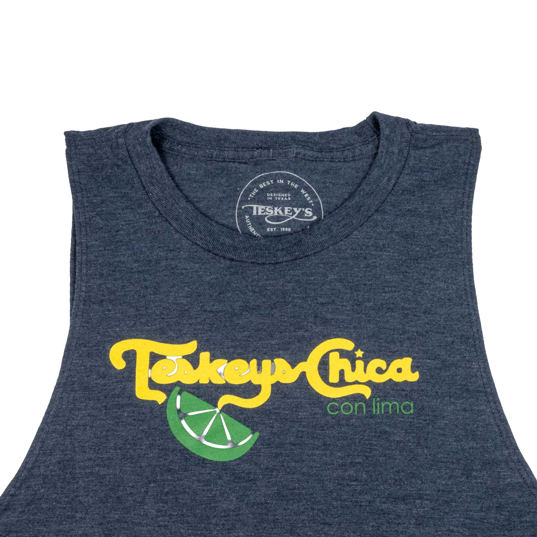 Teskey's Chica Tank Top - Rebel Blue/Yellow - Image 3