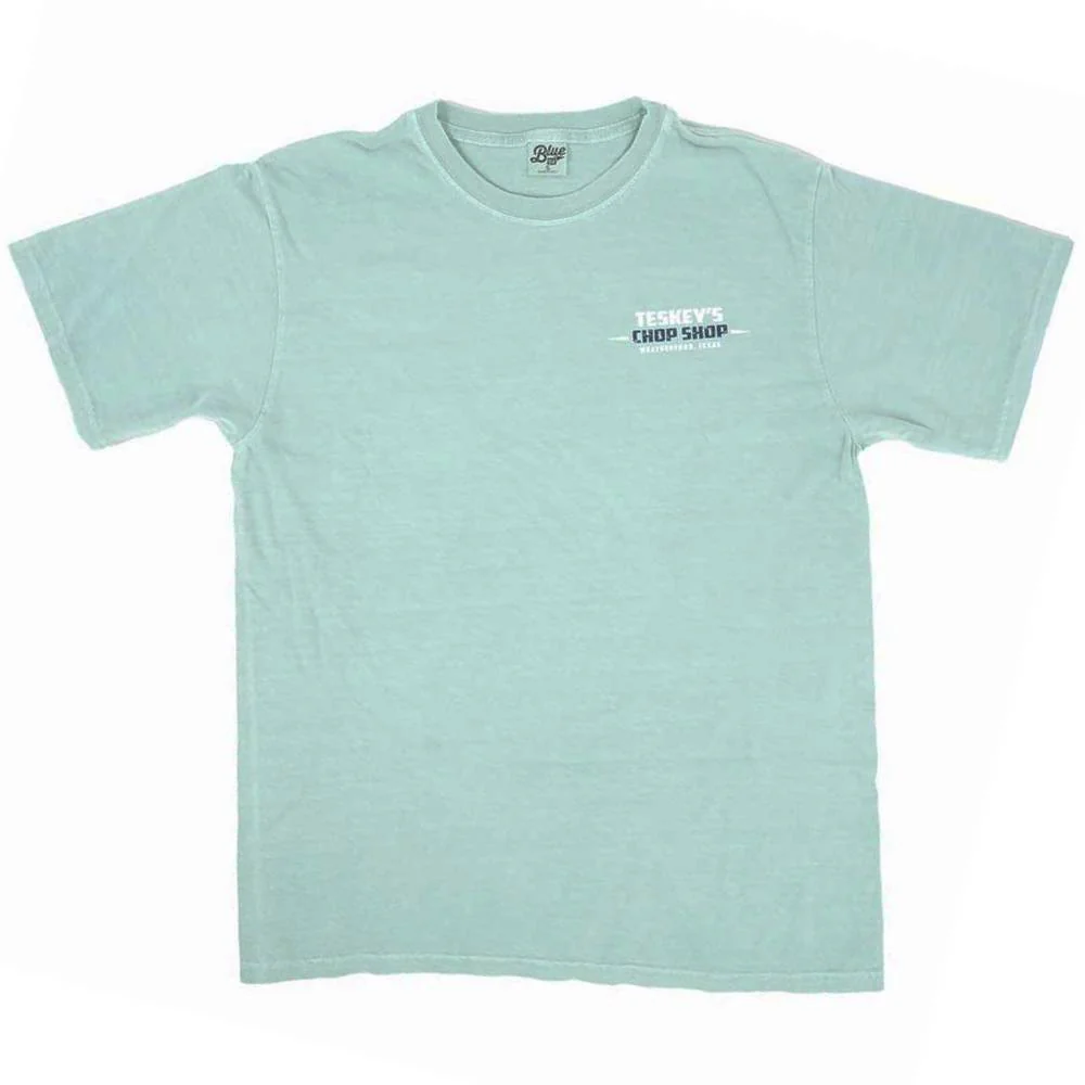 Teskey's Chop Shop Tee - Lagoon - Image 4