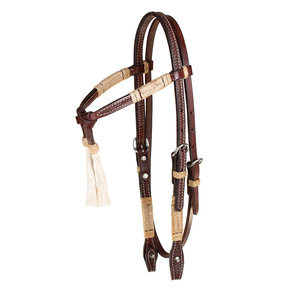 Teskey's Crossover Browband w/Horsehair Tassels - Image 2
