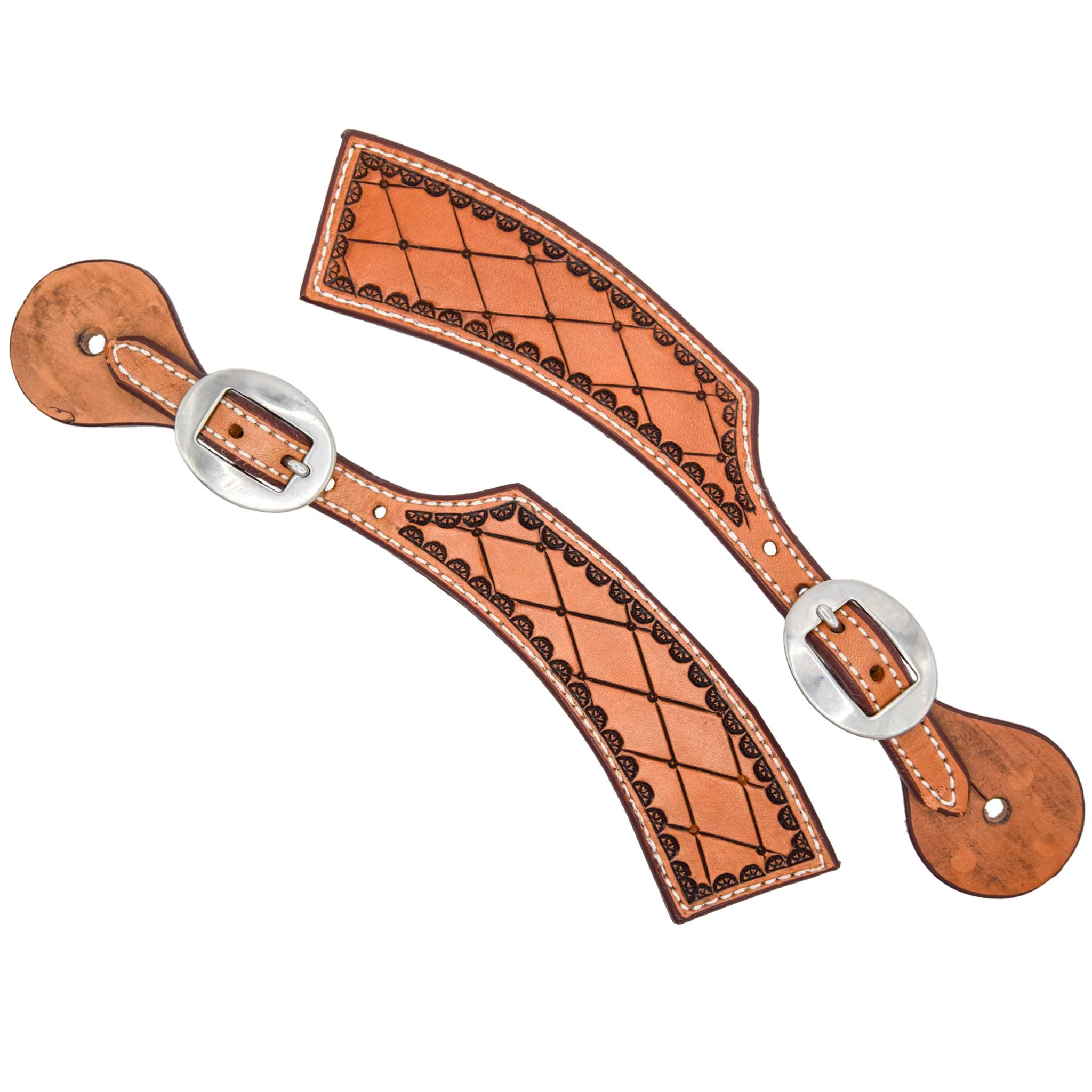 Teskey's Diamond Spur Strap w/Shell Border - Image 2