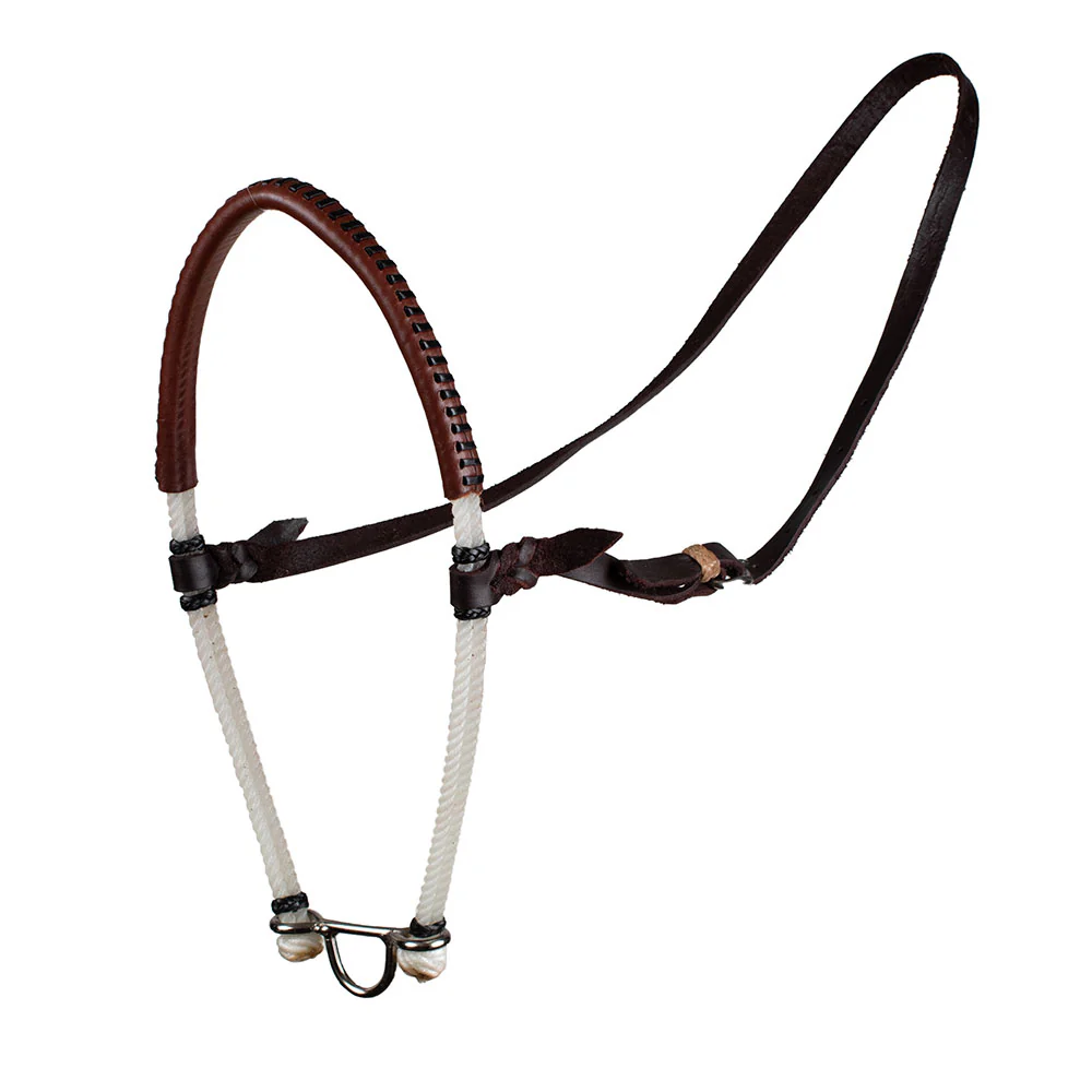 Teskey's Double Rope Leather Covered Noseband - Image 2