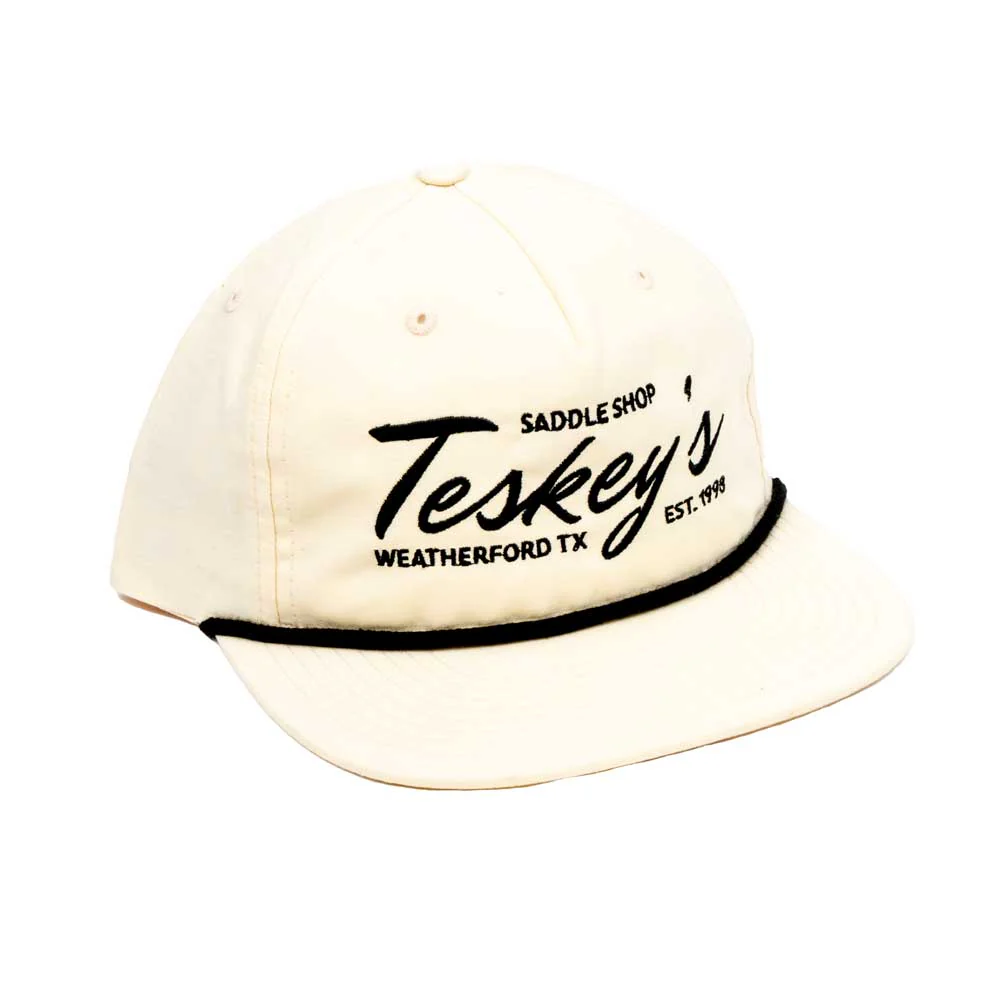 Teskey's Embroidery Rope Cap - Birch/Black