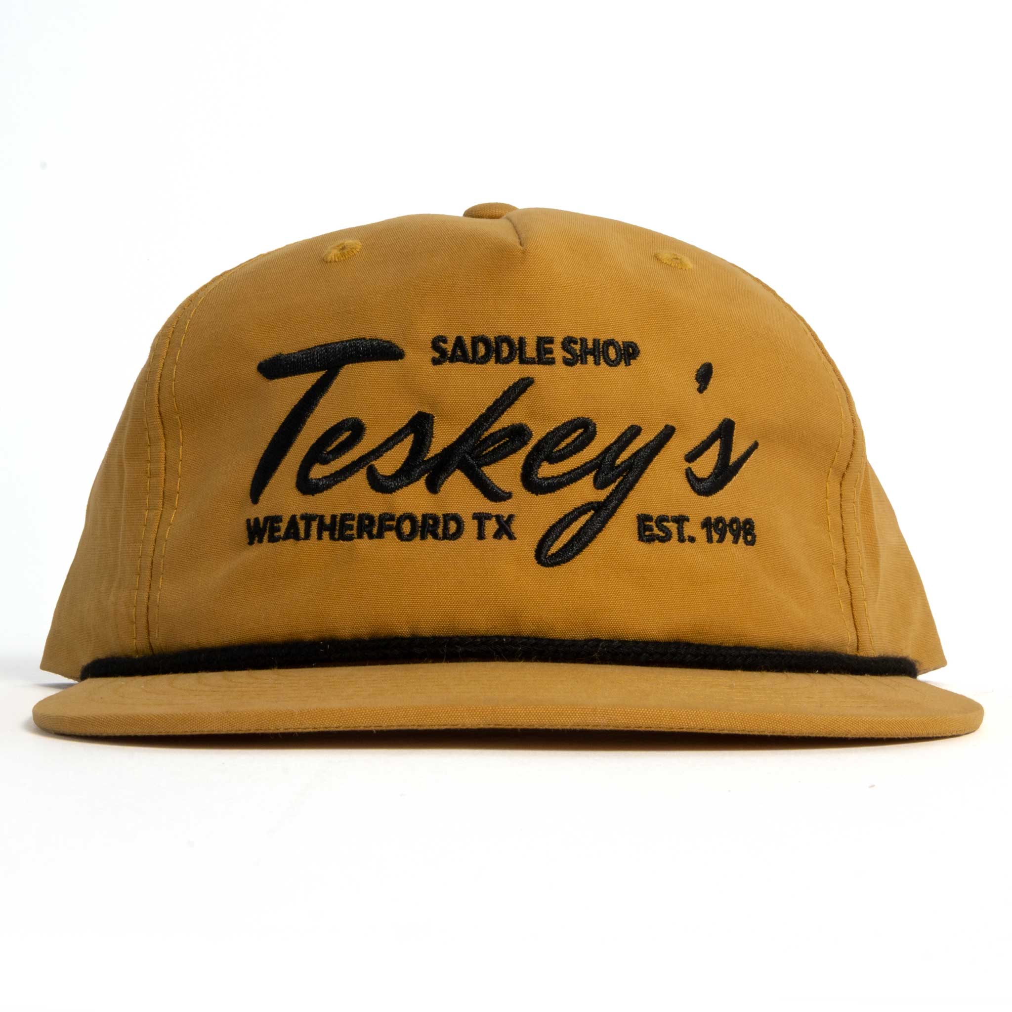Teskey's Embroidery Rope Cap - Biscuit/Black - Image 2