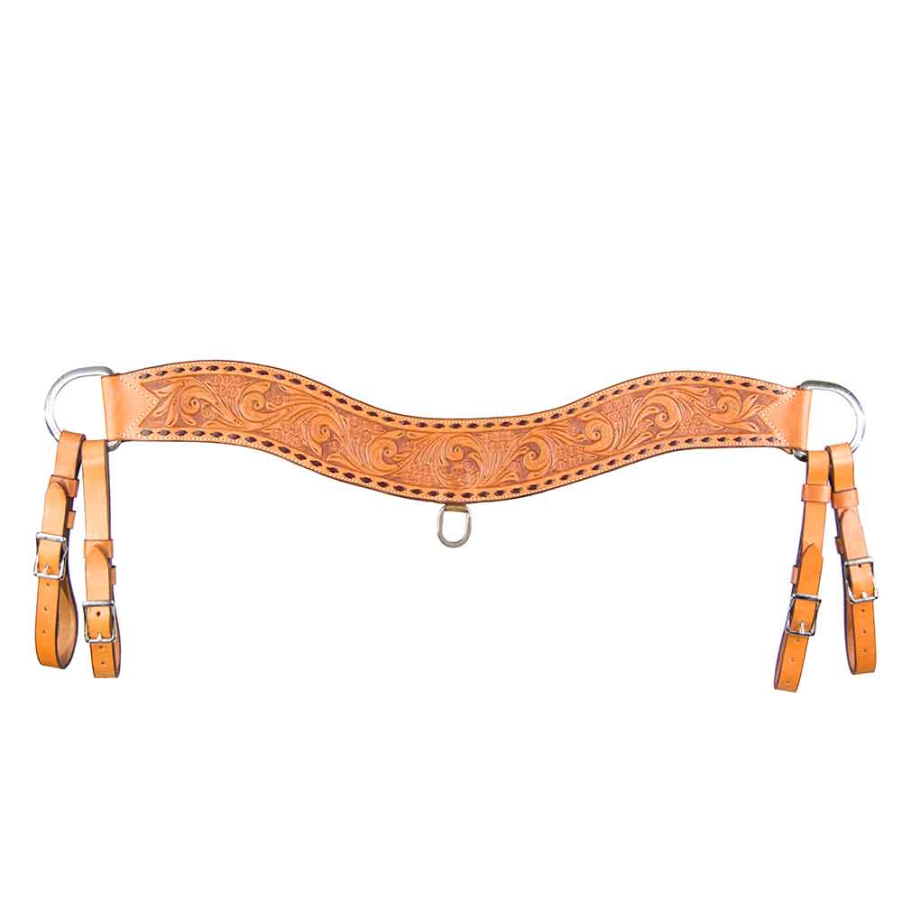 Teskey's 3-3/4" Floral Tripping Collar w/Buckstitch - Image 2