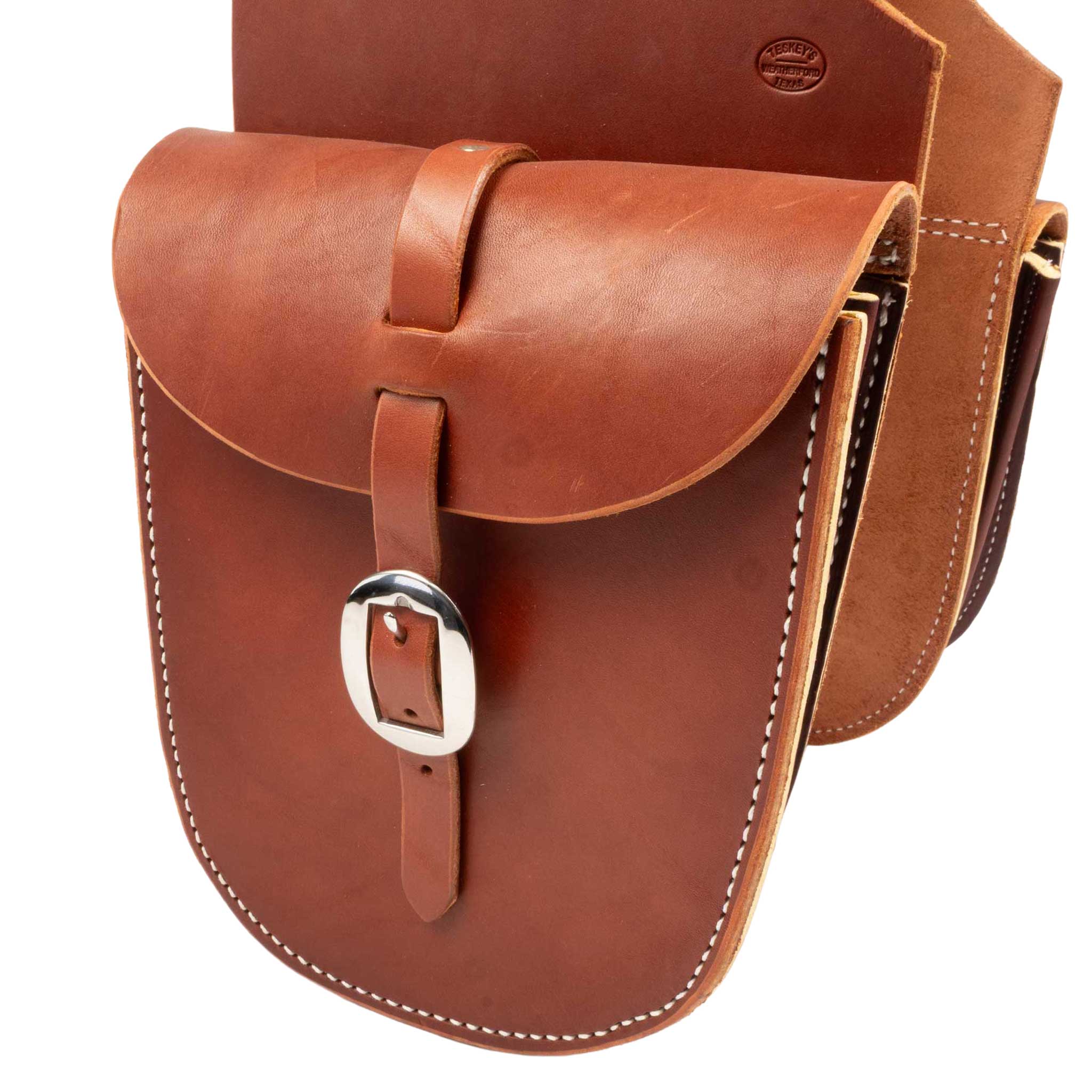 Teskey's Harness Leather Saddle Bag - Image 2