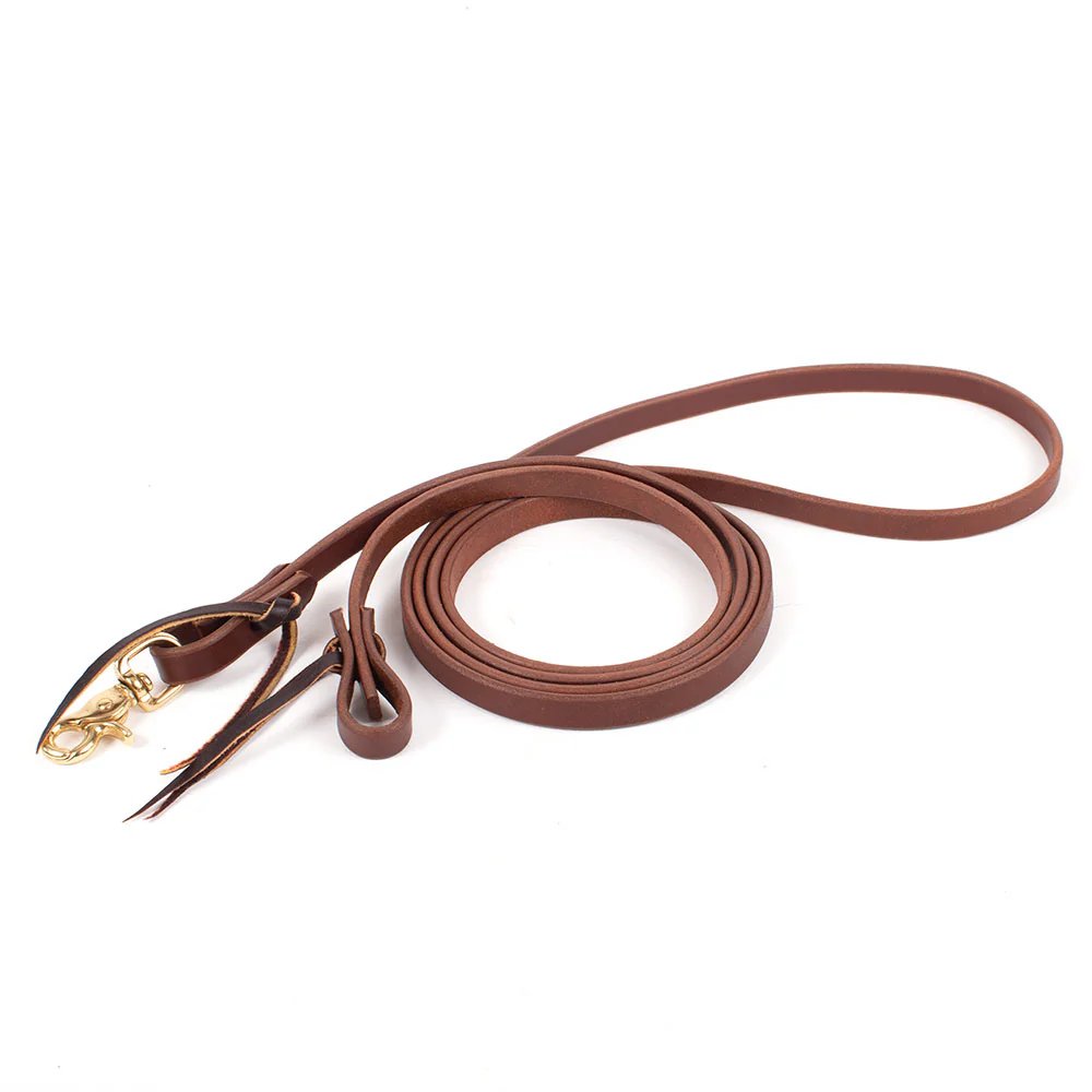 Teskey's Heavy Oil Water Loop Roping Reins - Image 2