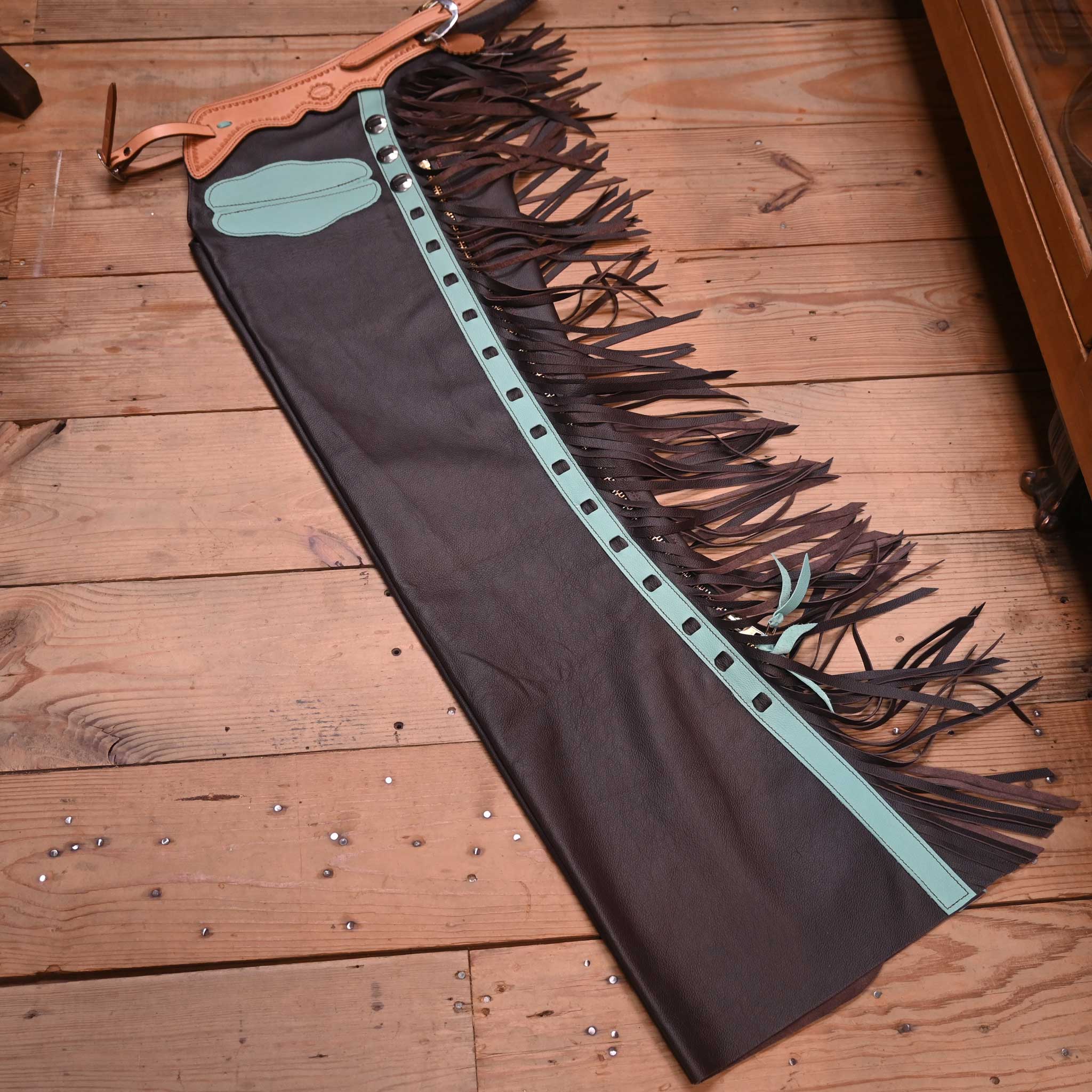 Teskey's Large Drk Chocolate Shotgun Chaps
