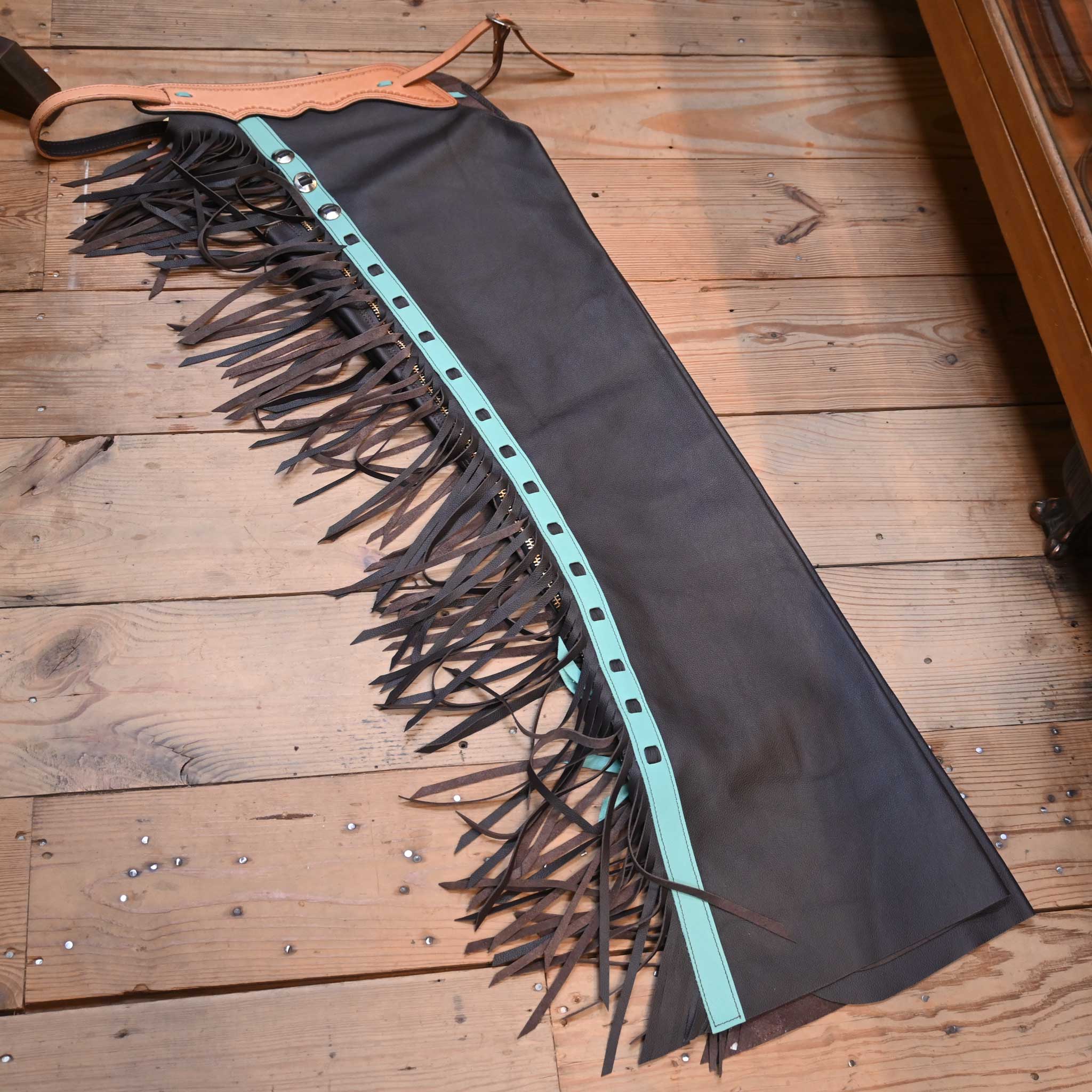 Teskey's Large Drk Chocolate Shotgun Chaps - Image 4
