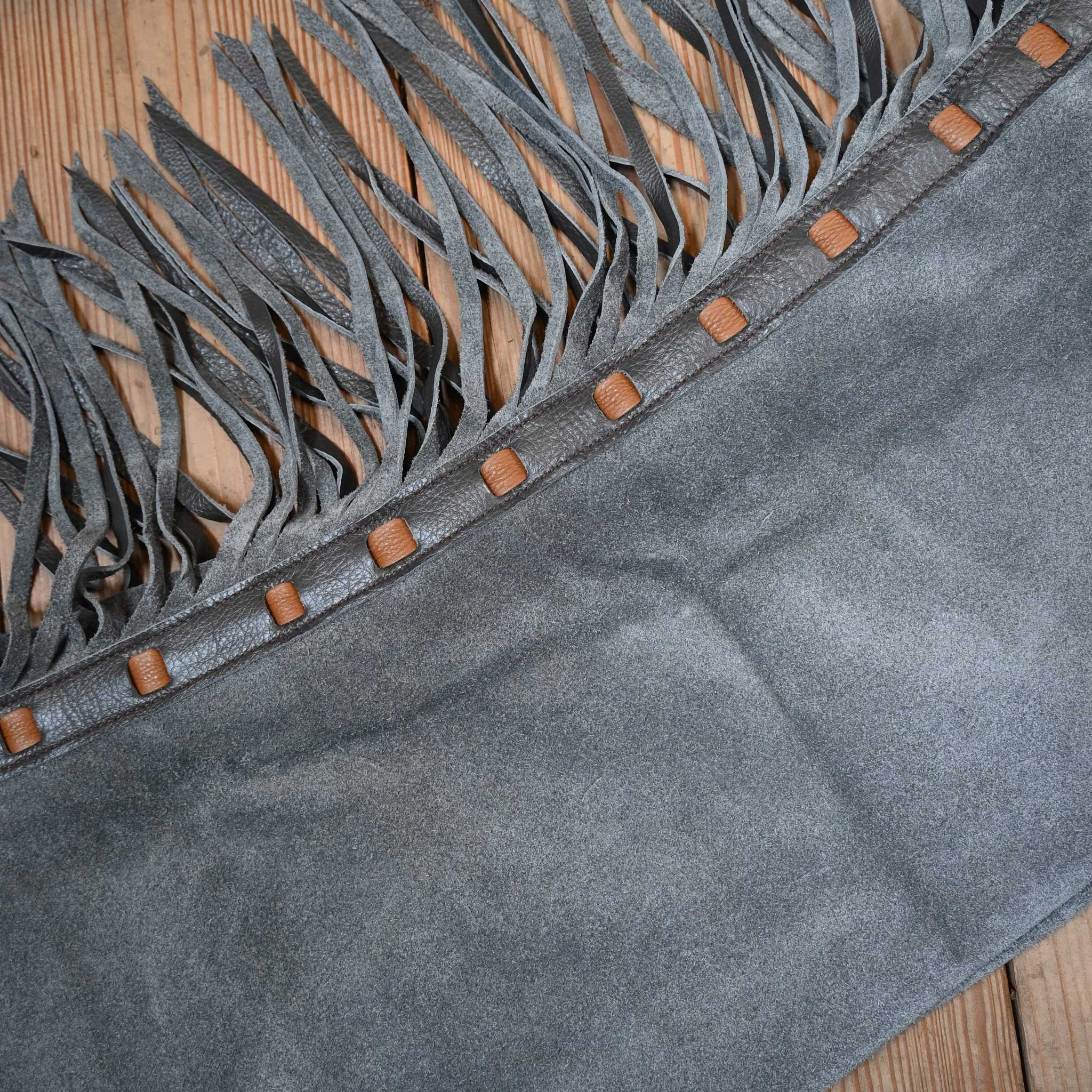 Teskey's Large Gray Roughout Shotgun Chaps 2172 - Image 3