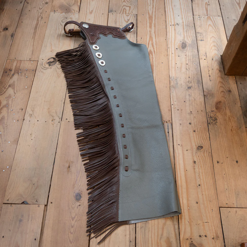 Teskey's Large Silver All Around Shotgun Chaps - Image 3