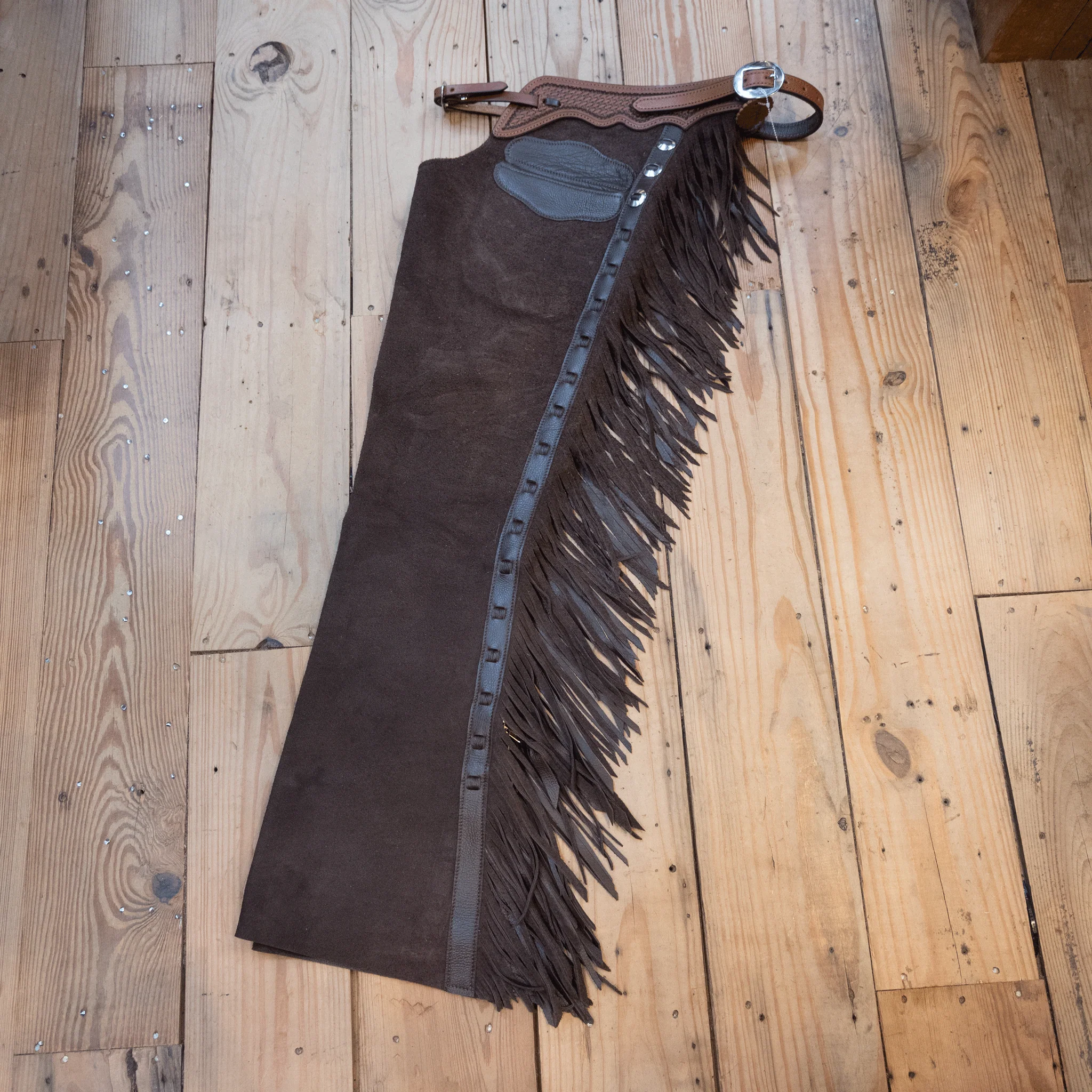 Teskey's Med. Chocolate Versatility Shotgun Chaps 2116