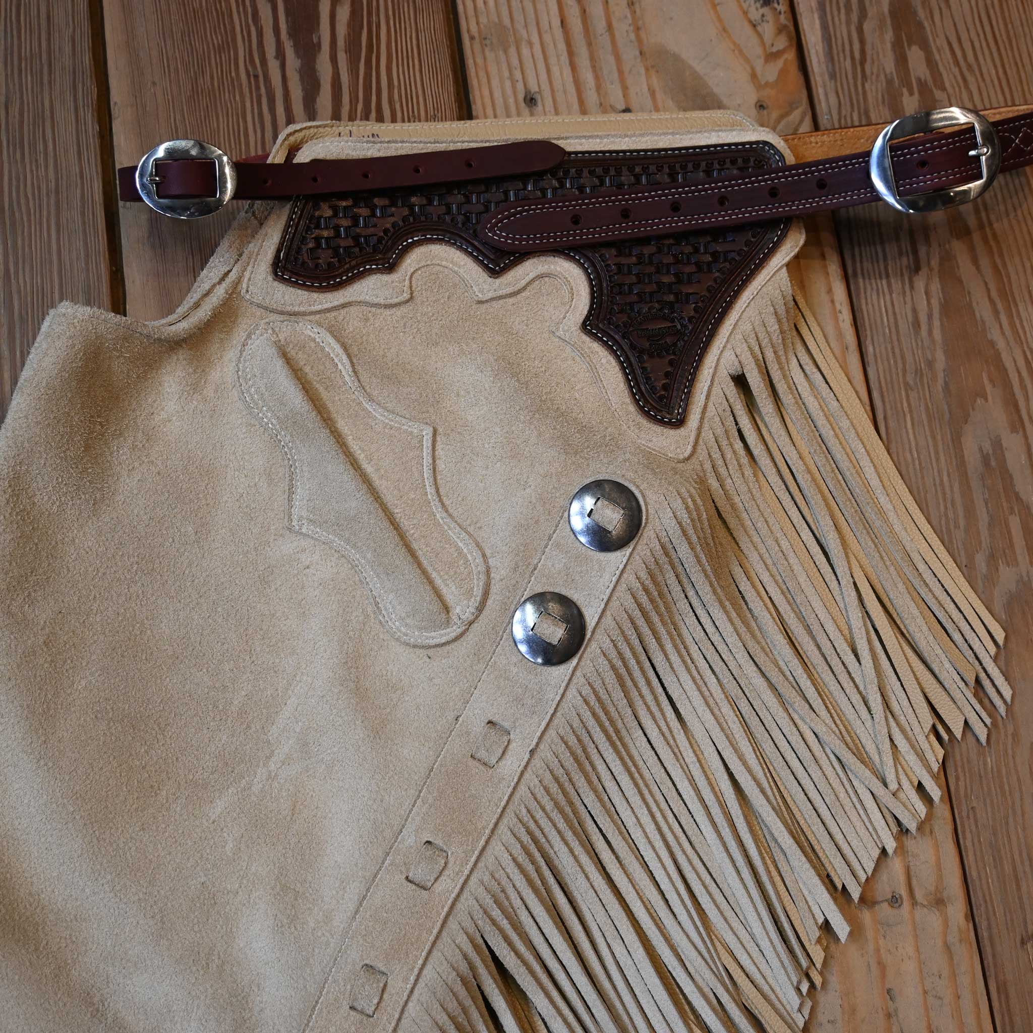 Teskey's Medium Bone Roughout Versatility Chaps - Image 4