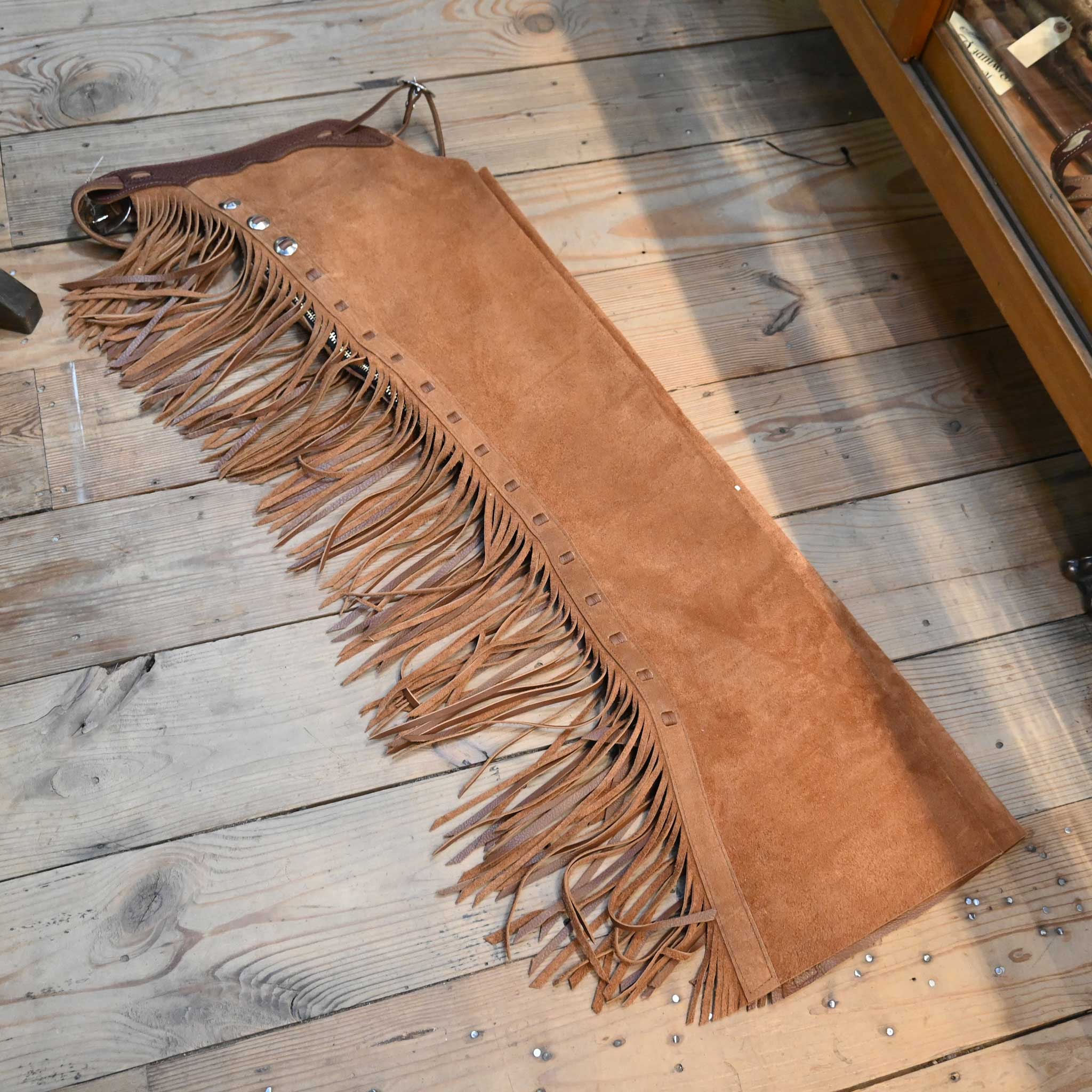 Teskey's Medium Brown Roughout Versatility Chaps - Image 5