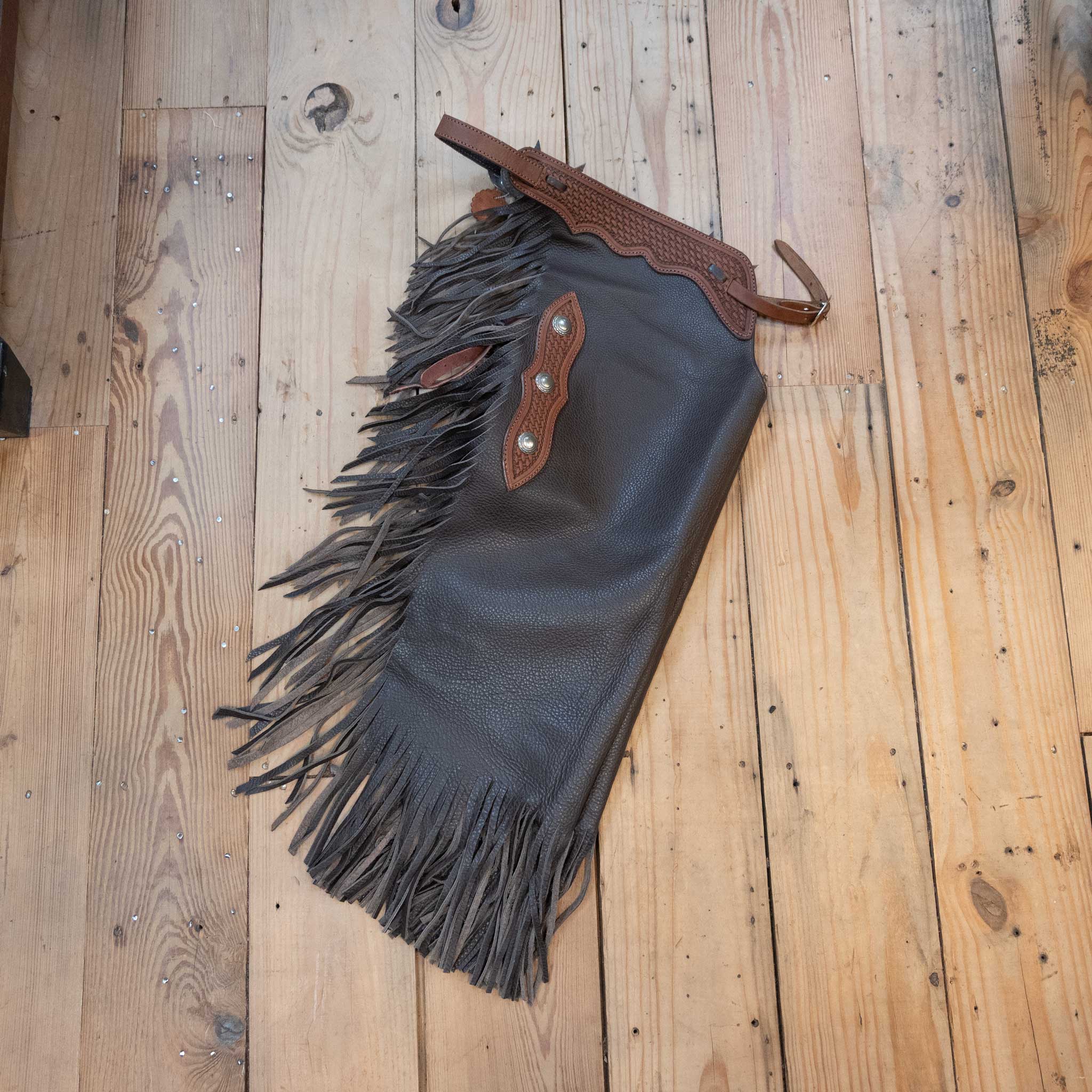 Teskeys Medium Smooth Leather Chinks - Image 2