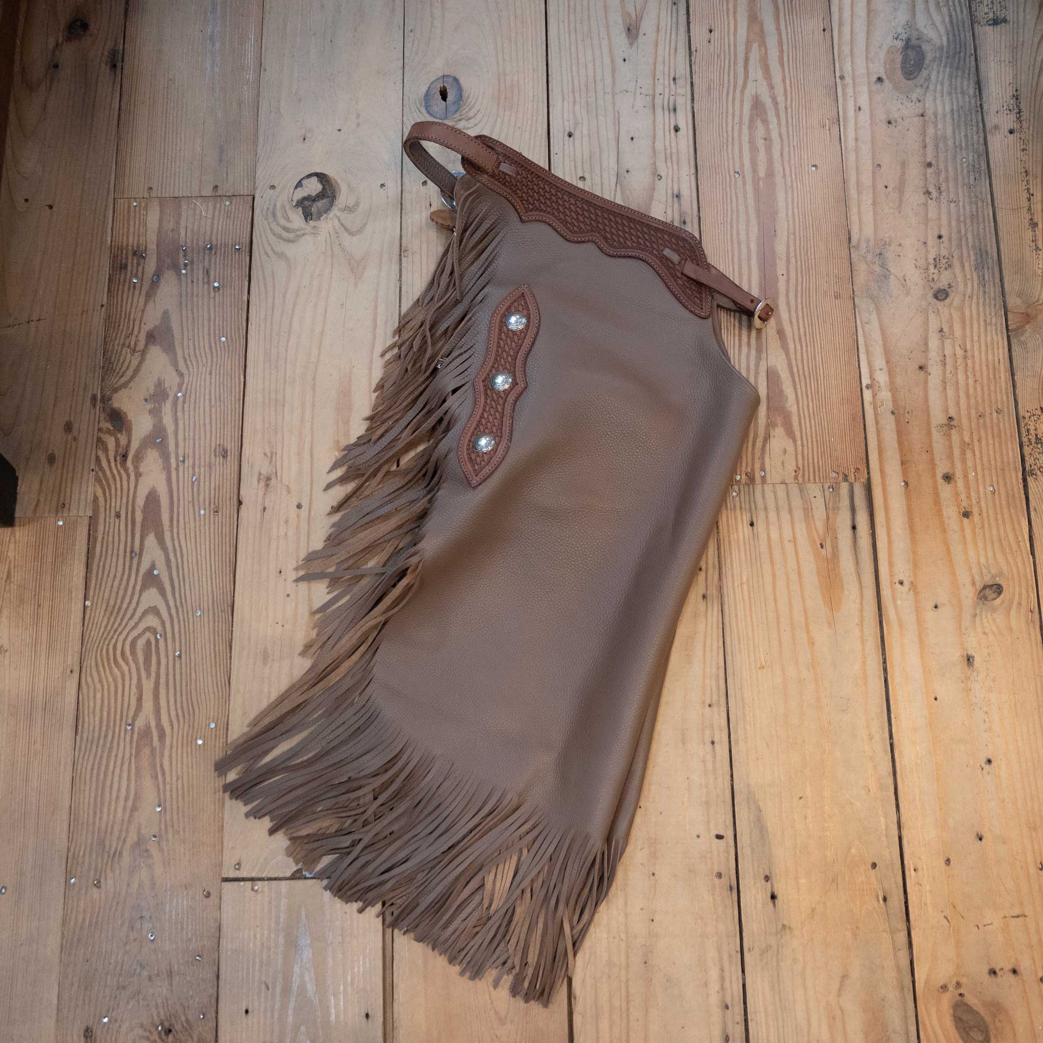 Teskeys Medium Smooth Leather Chinks - Image 2