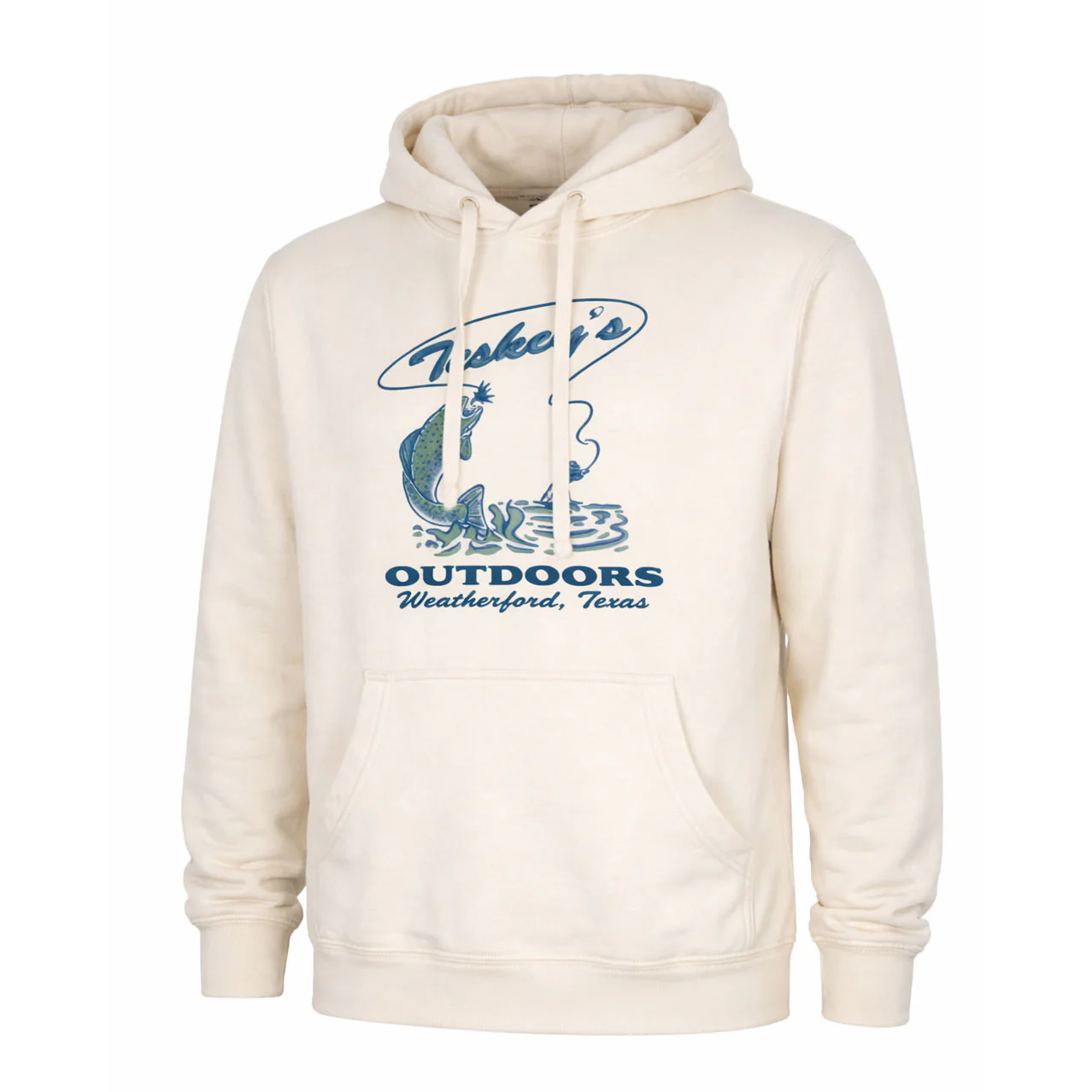 Teskey's Outdoor Fly Fishing Hoodie - Ivory