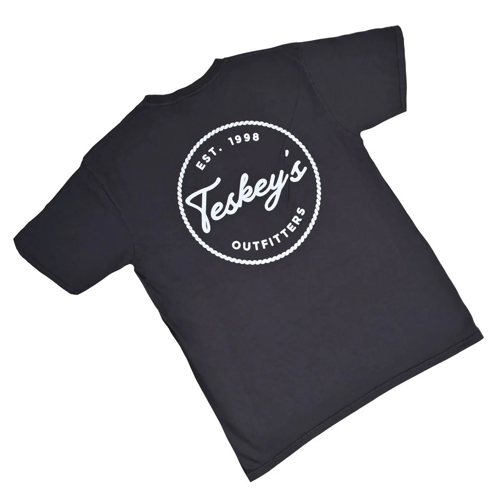Teskey's Outfitter Rope Circle Tee - Coal - Image 3