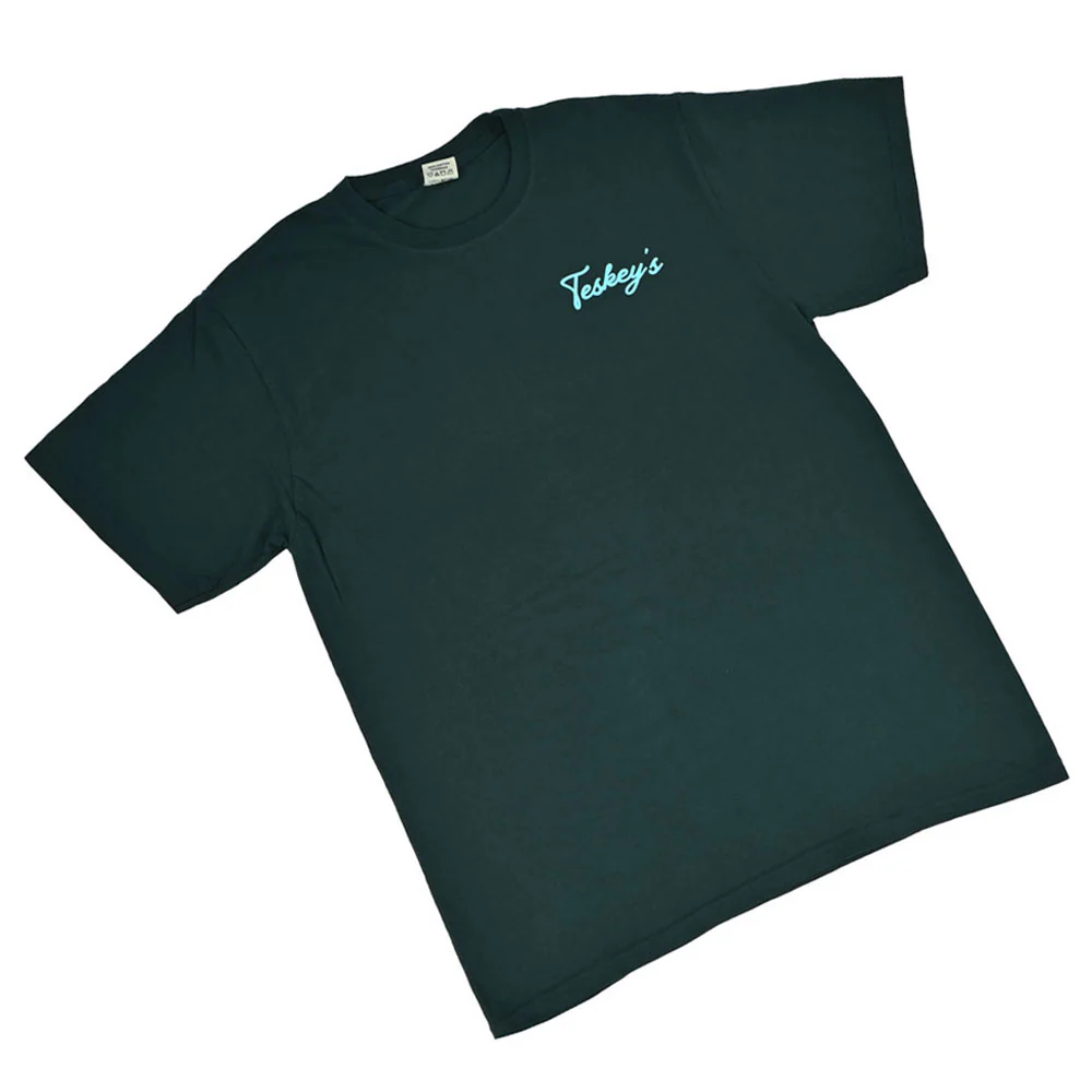 Teskey's Outfitter Rope Circle Tee - Black/Evergreen - Image 4