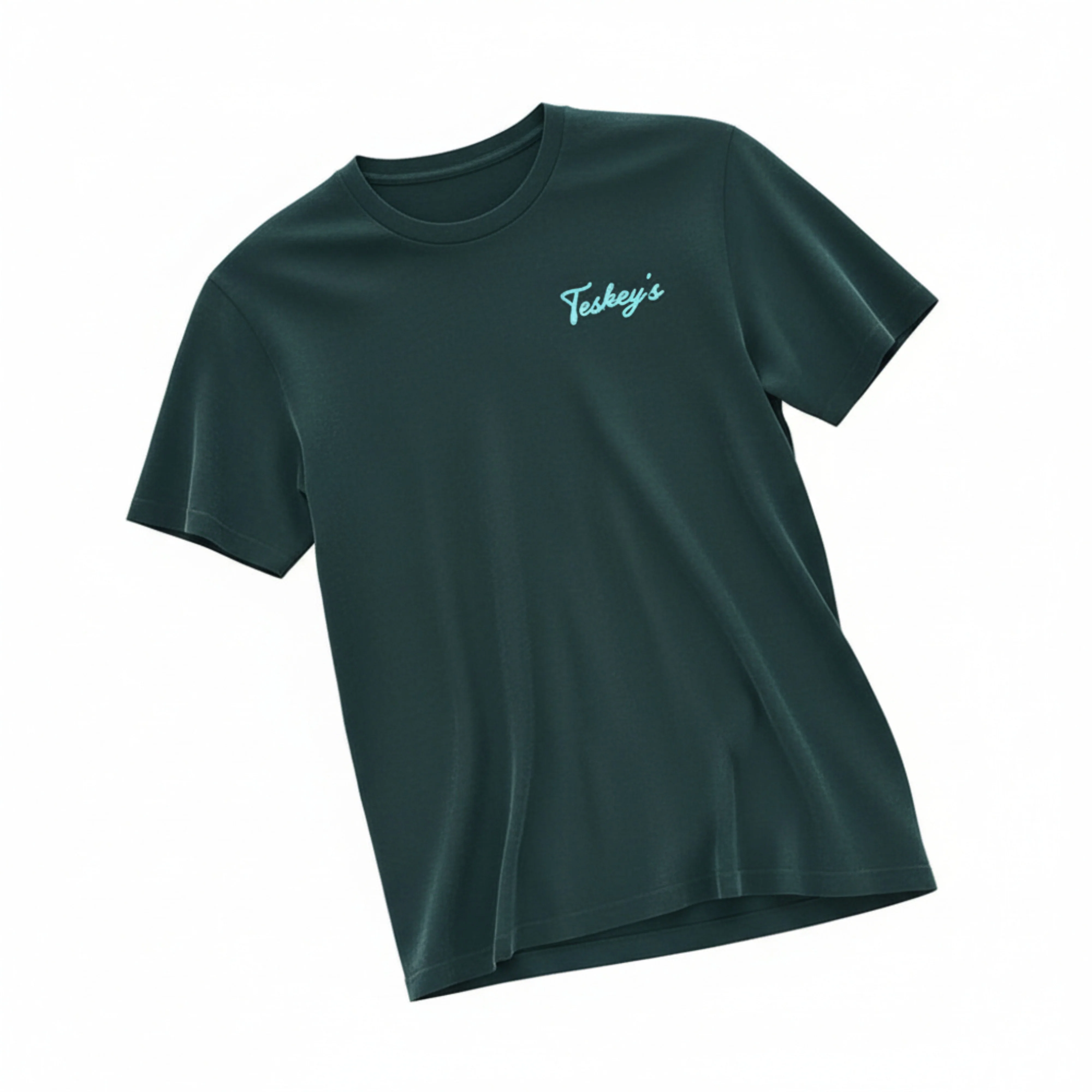 Teskey's Outfitter Rope Circle Tee - Black/Evergreen - Image 5