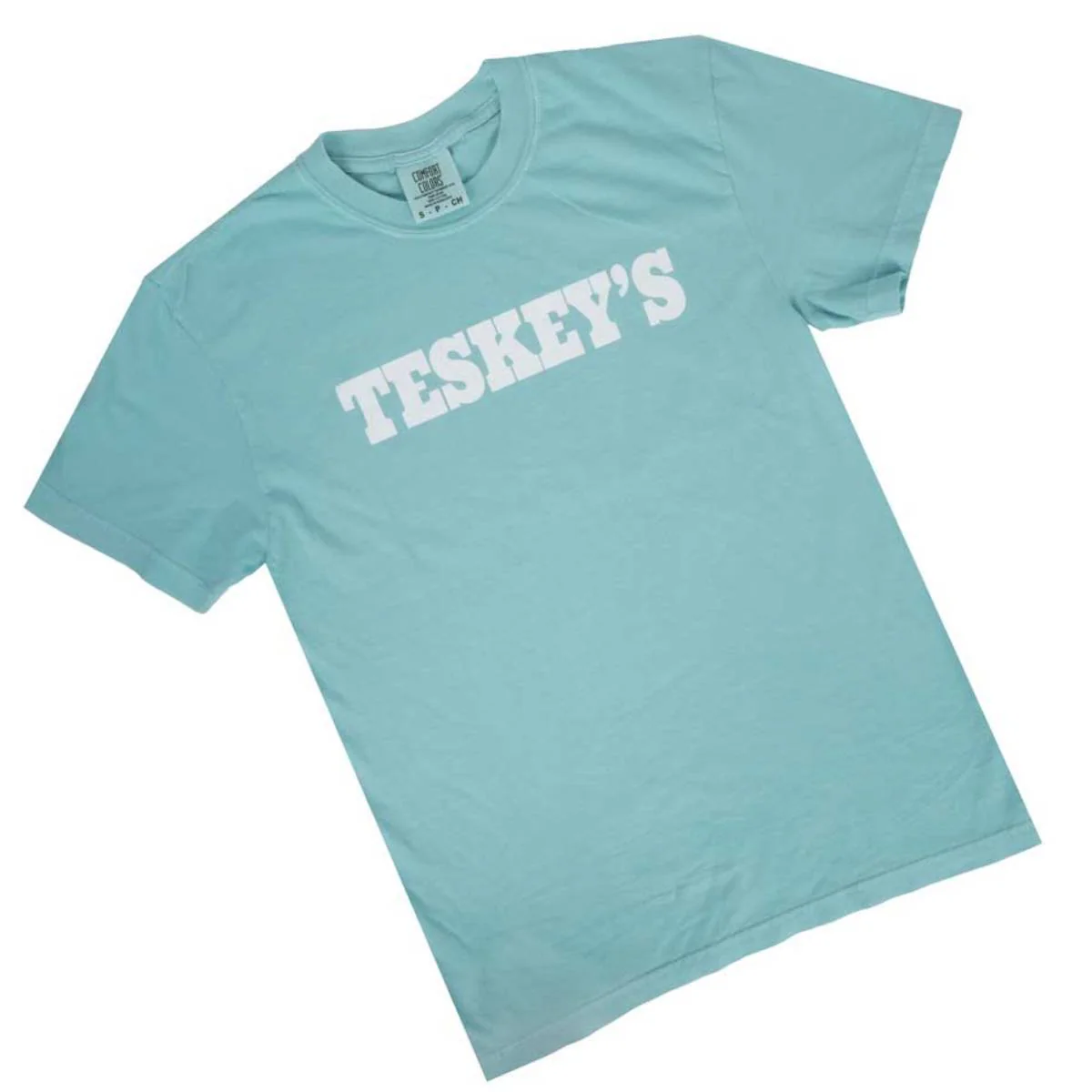 Teskey's Plain Logo Tee - Chalky Mint - Image 2