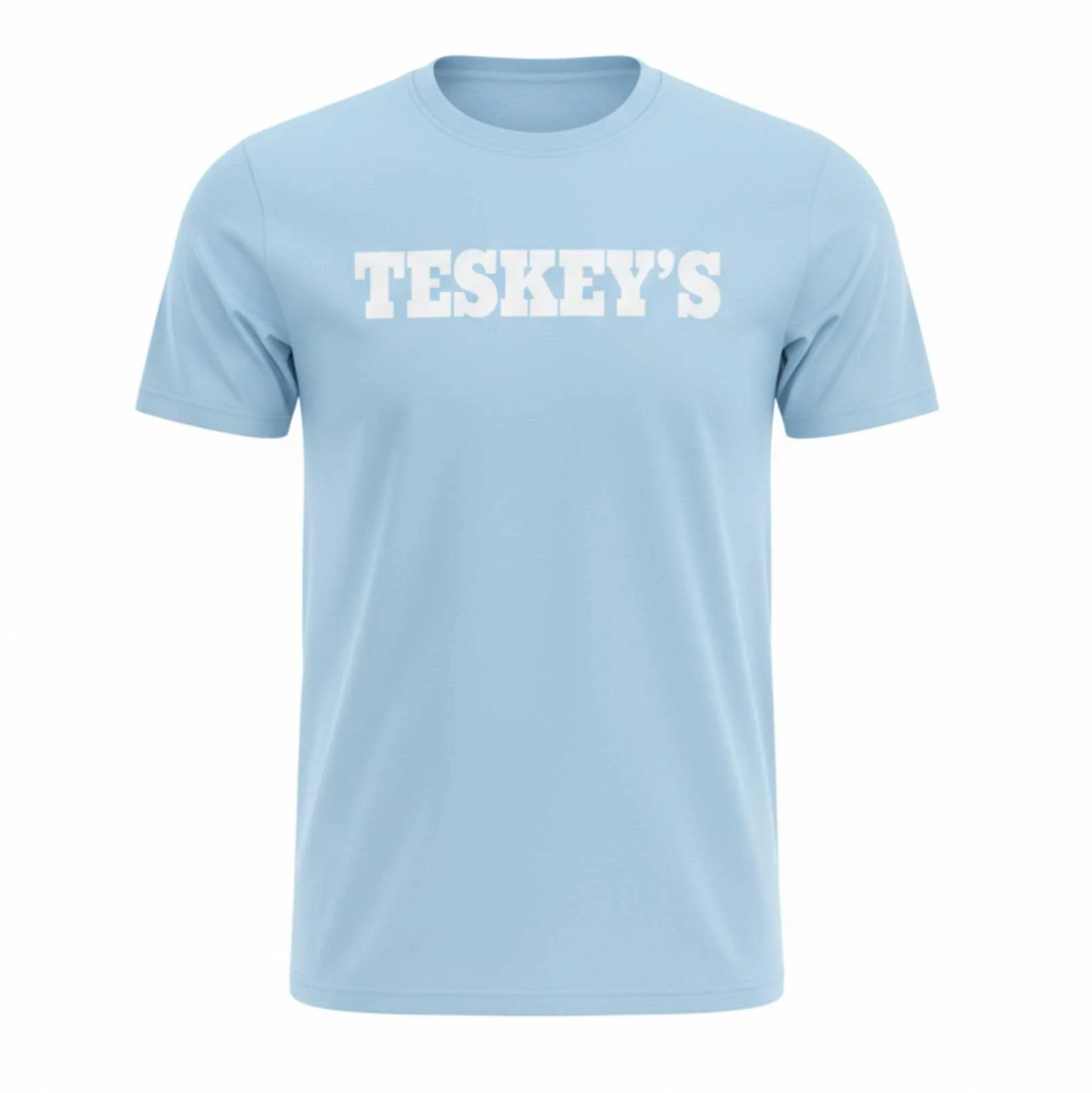 Teskey's Plain Logo Tee - Hydrangea - Image 2